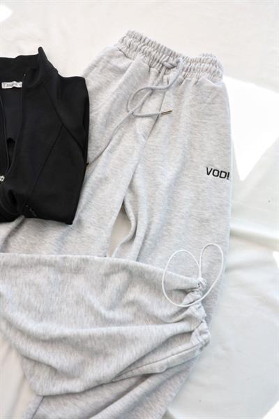 Paça Lastik Vodi Nakışlı Sweat