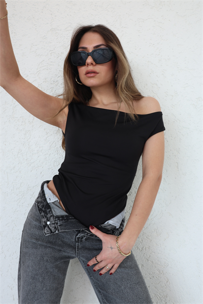 BodysuitKayık Yaka Dalgıç Bodysuit