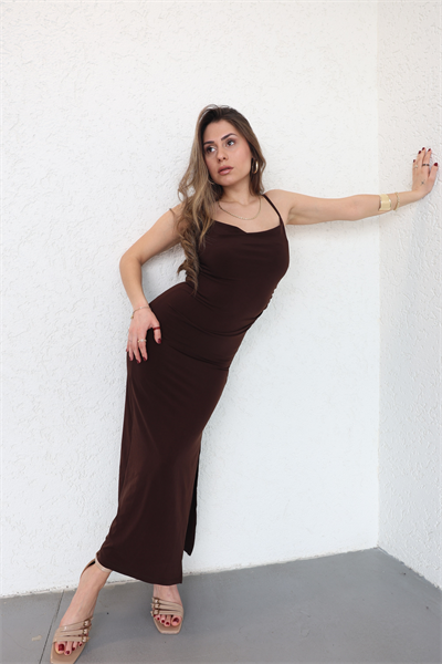 Askılı Yurtmaçlı Degaje Elbise