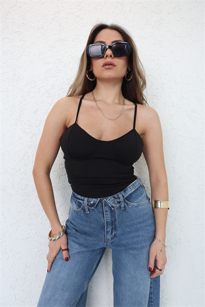 CroptopsGloplu Askılı Dalgıç Crop