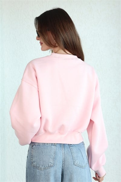 O Yaka Basic Crop Sweat