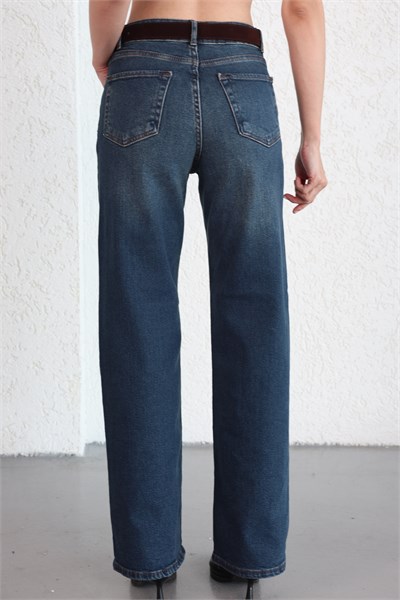 Kemerli Plazzo Tintli Jean