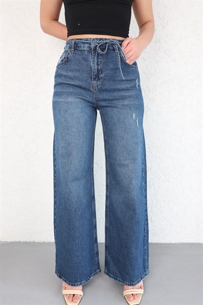 Beli Bağcıklı Plazzo Pantolon