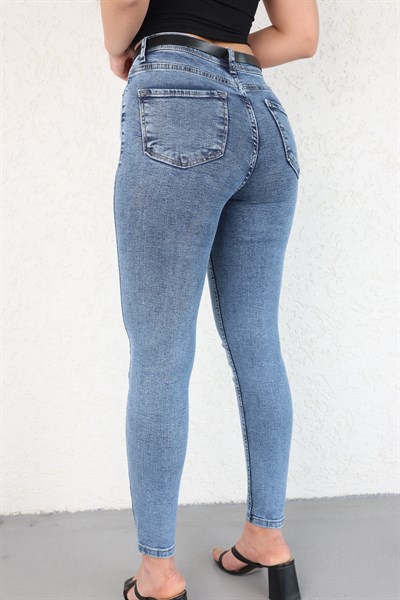 Kemerli Skinny Jean