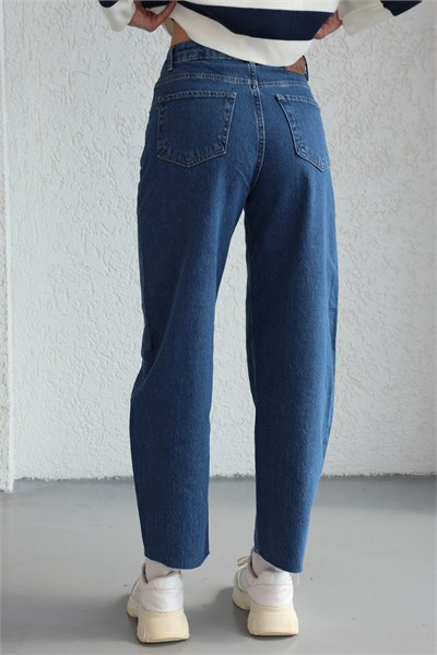 Paça Kesik Barrel Jean