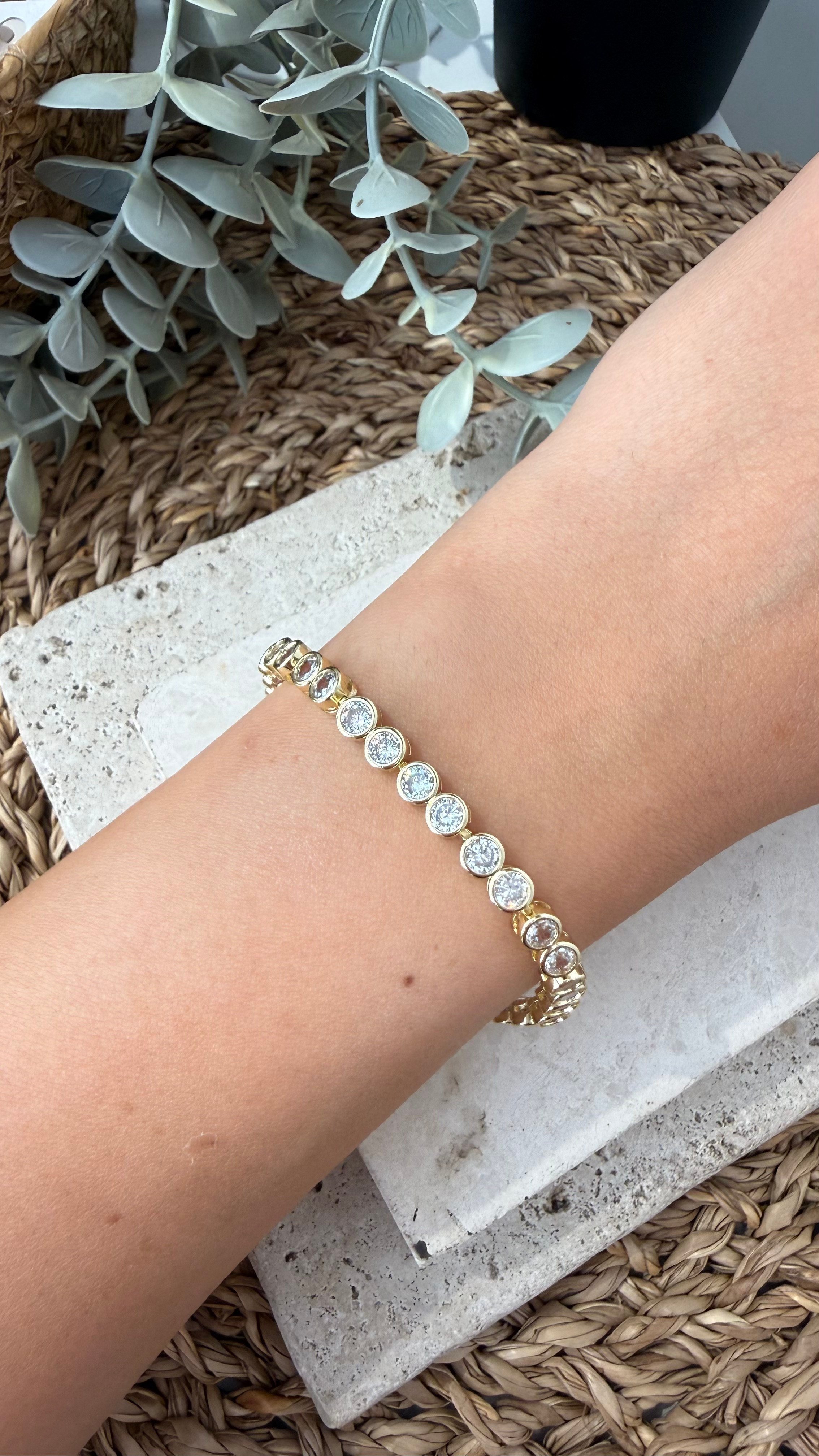 Cm Jewel 14K Gold Renk Bileklik