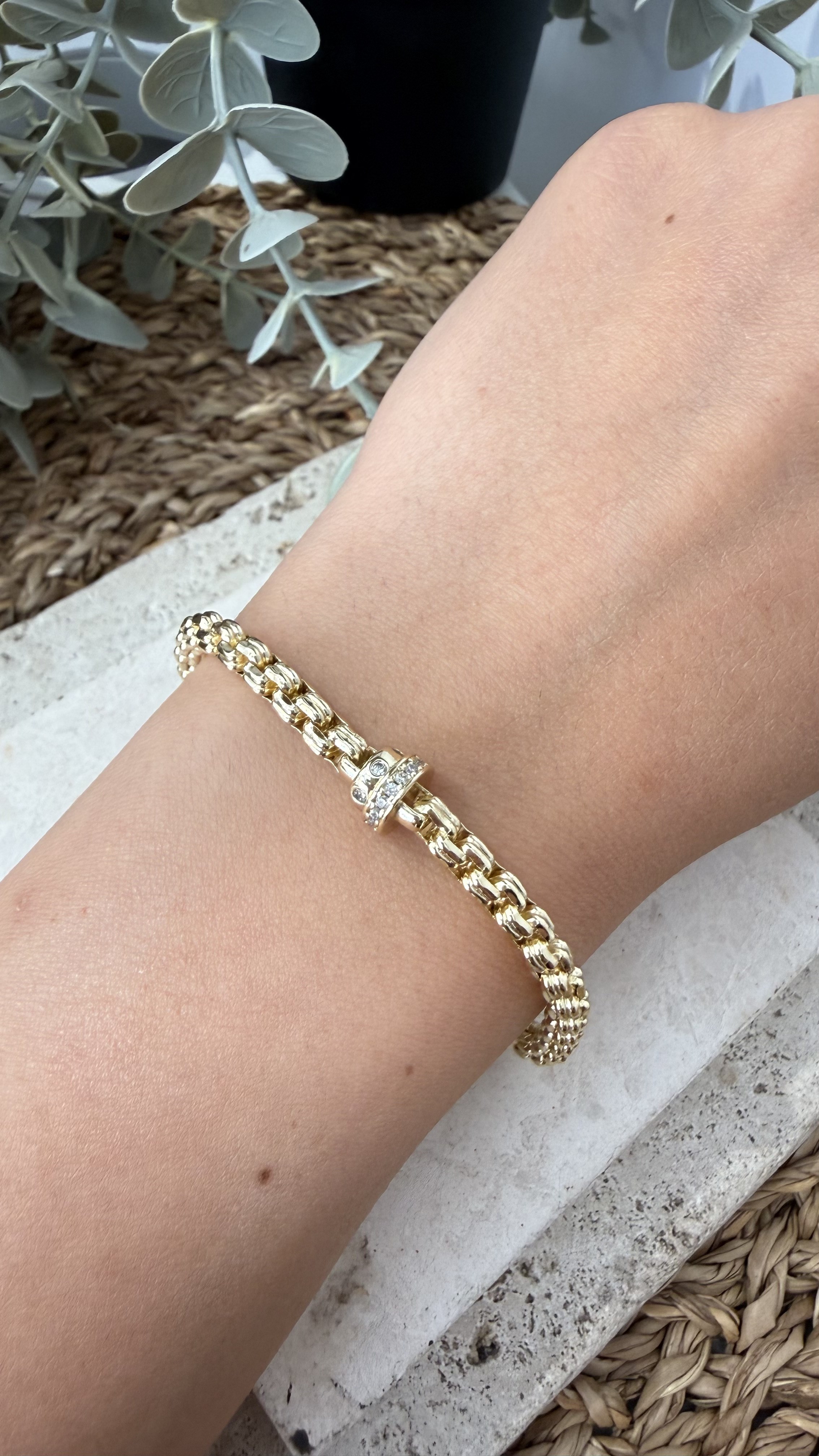 Cm Jewel 14K Gold Renk Bileklik