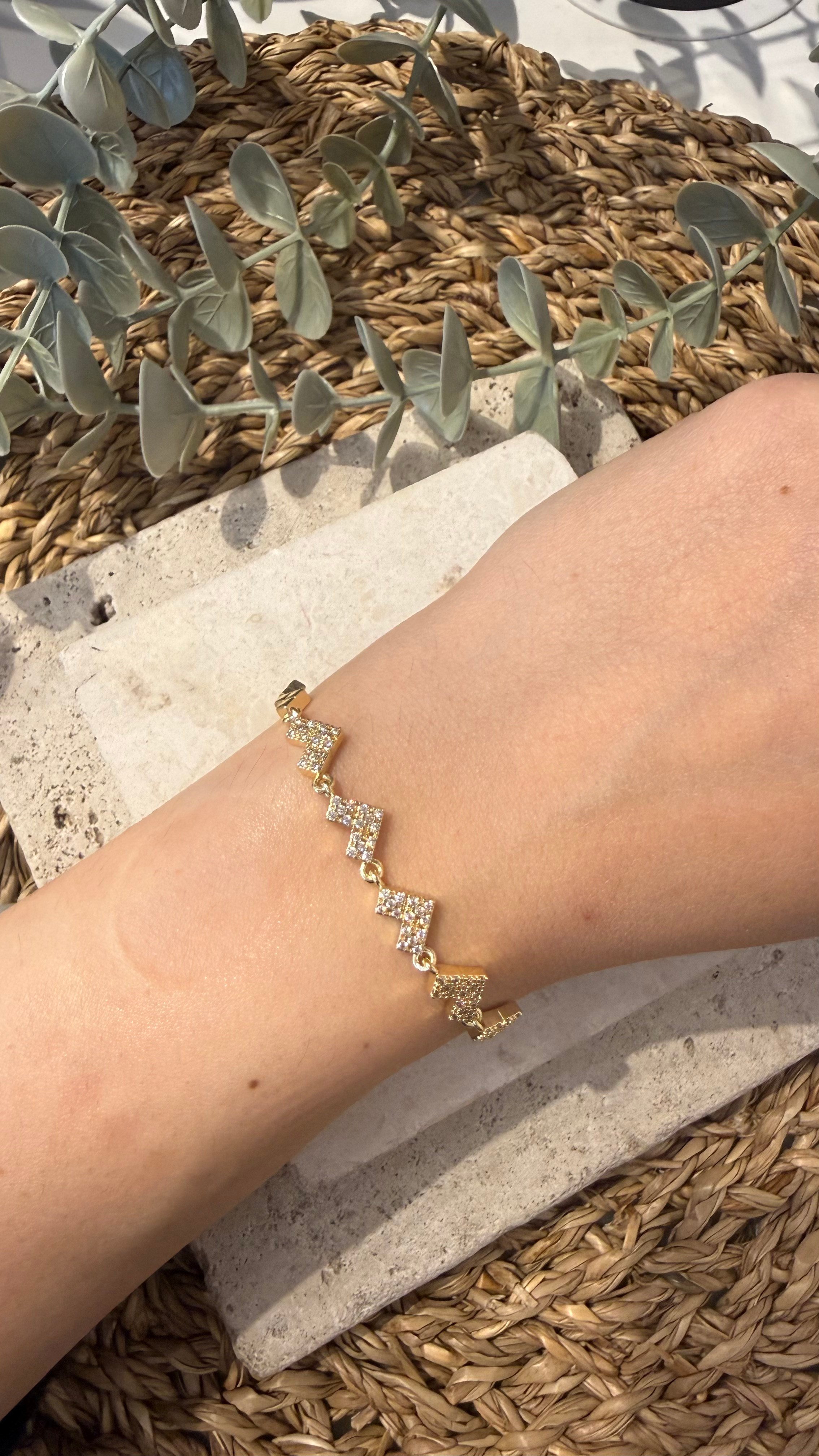 Cm Jewel 14K Gold Renk Bileklik