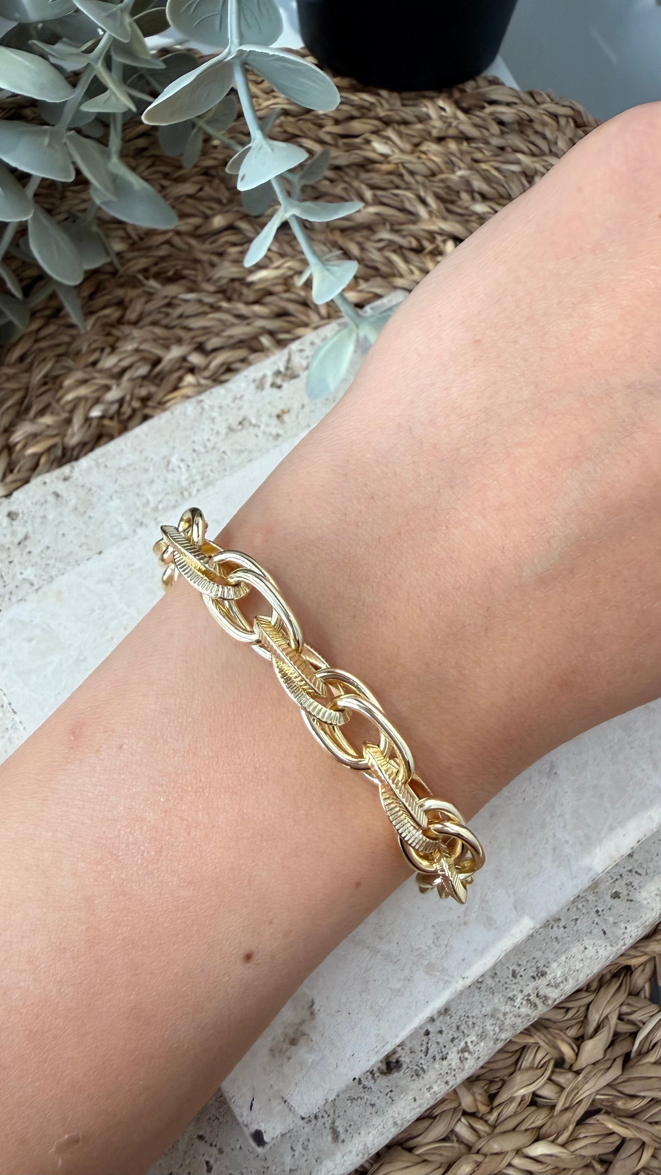 Cm Jewel 14K Gold Renk Bileklik