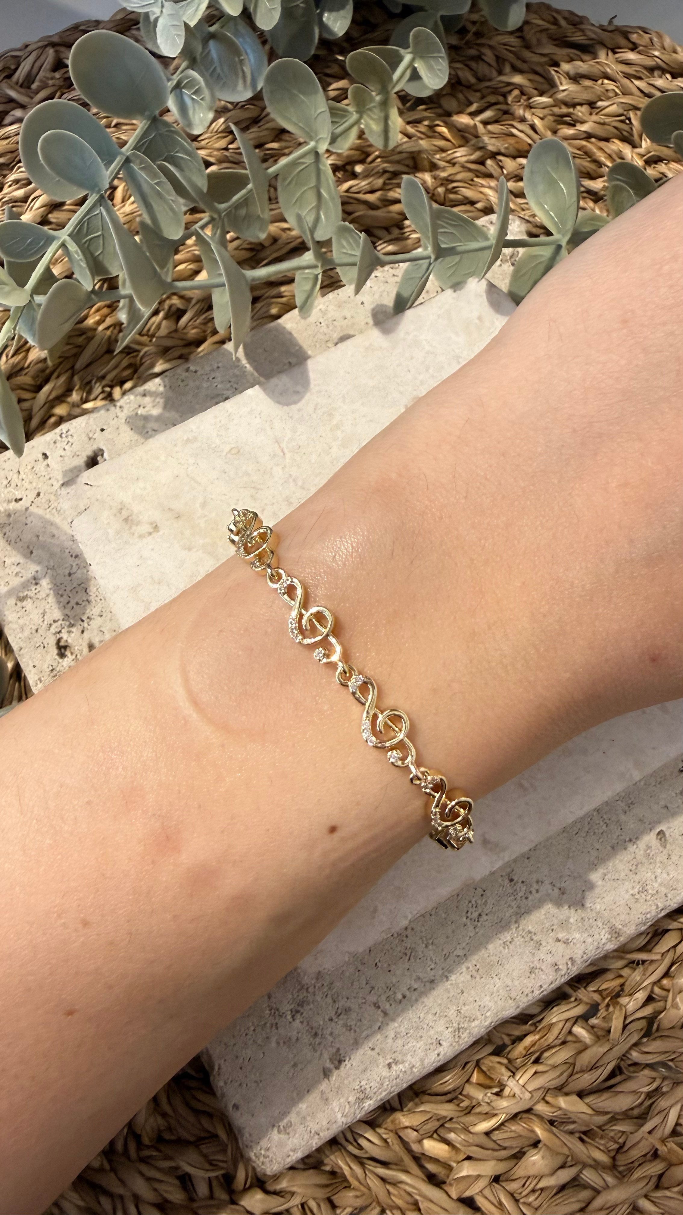 Cm Jewel 14K Gold Renk Bileklik