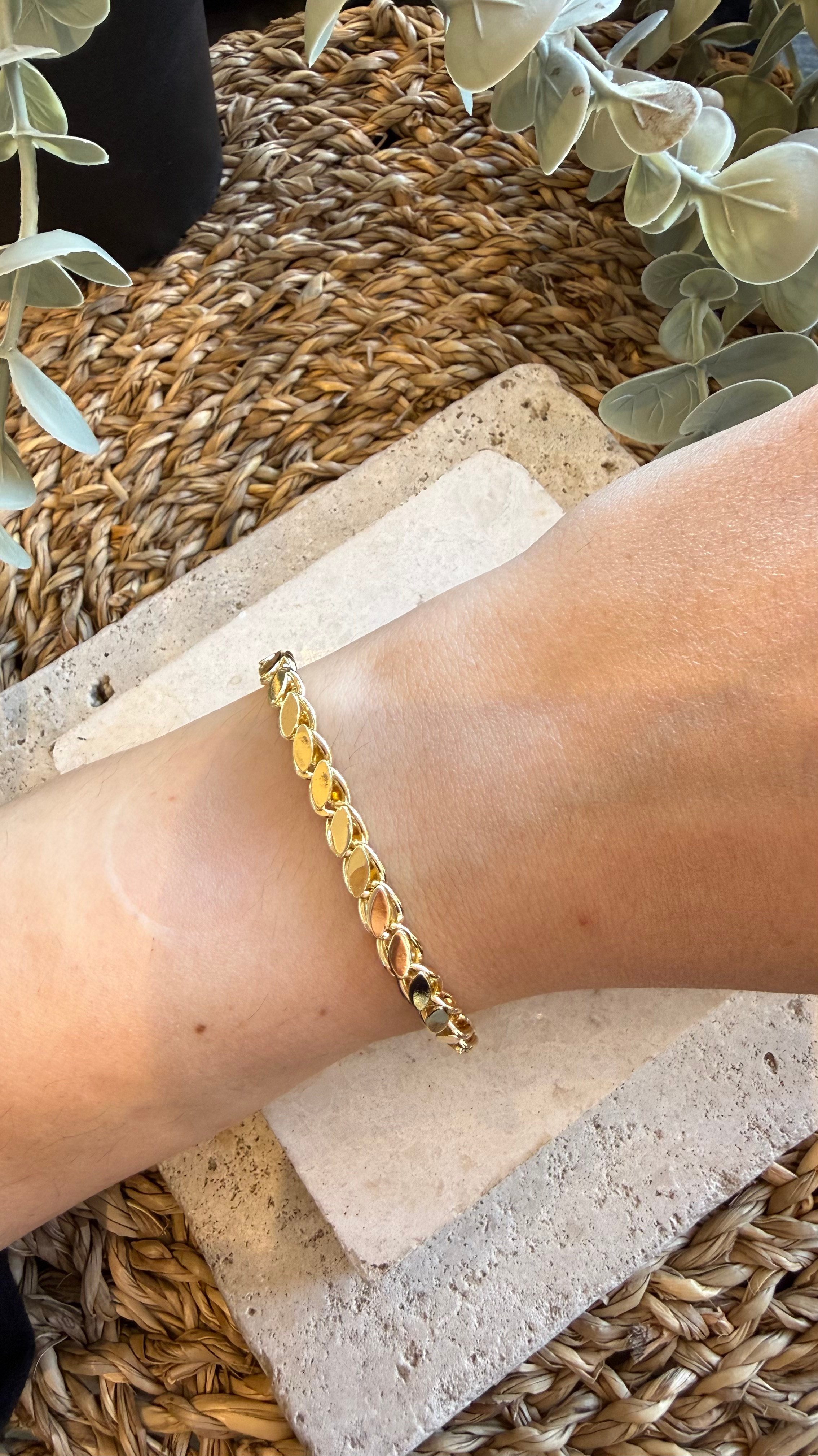 Cm Jewel 14K Gold Renk Bileklik
