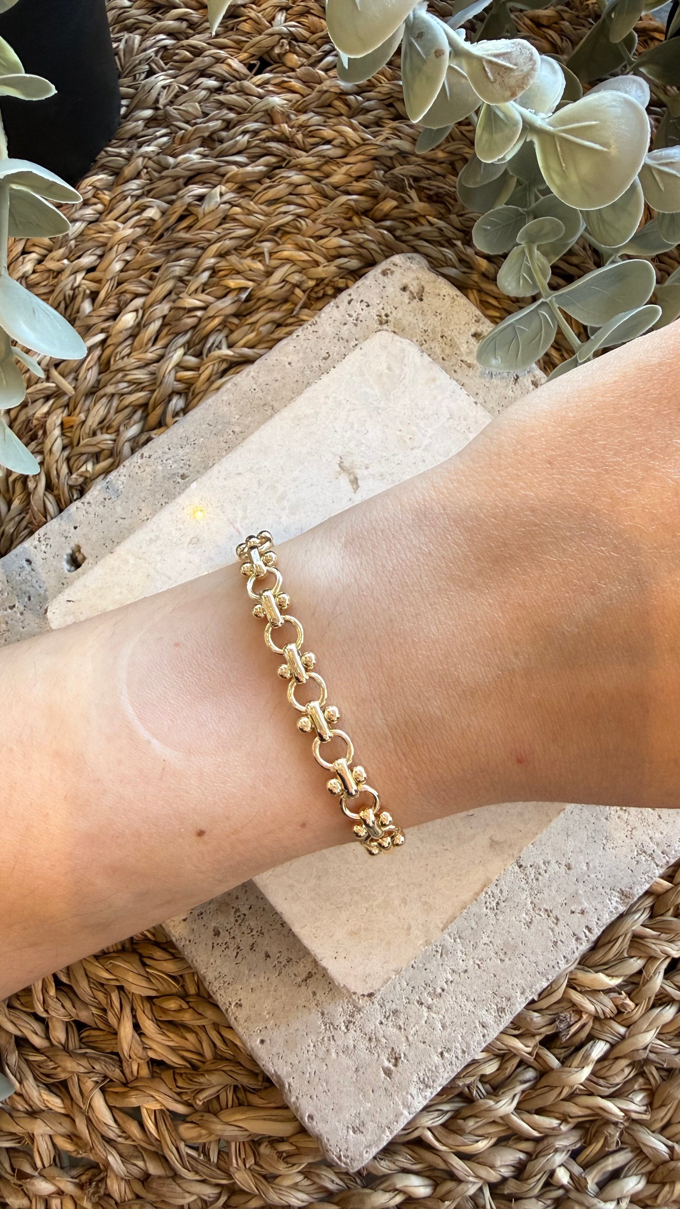 Cm Jewel 14K Gold Renk Bileklik