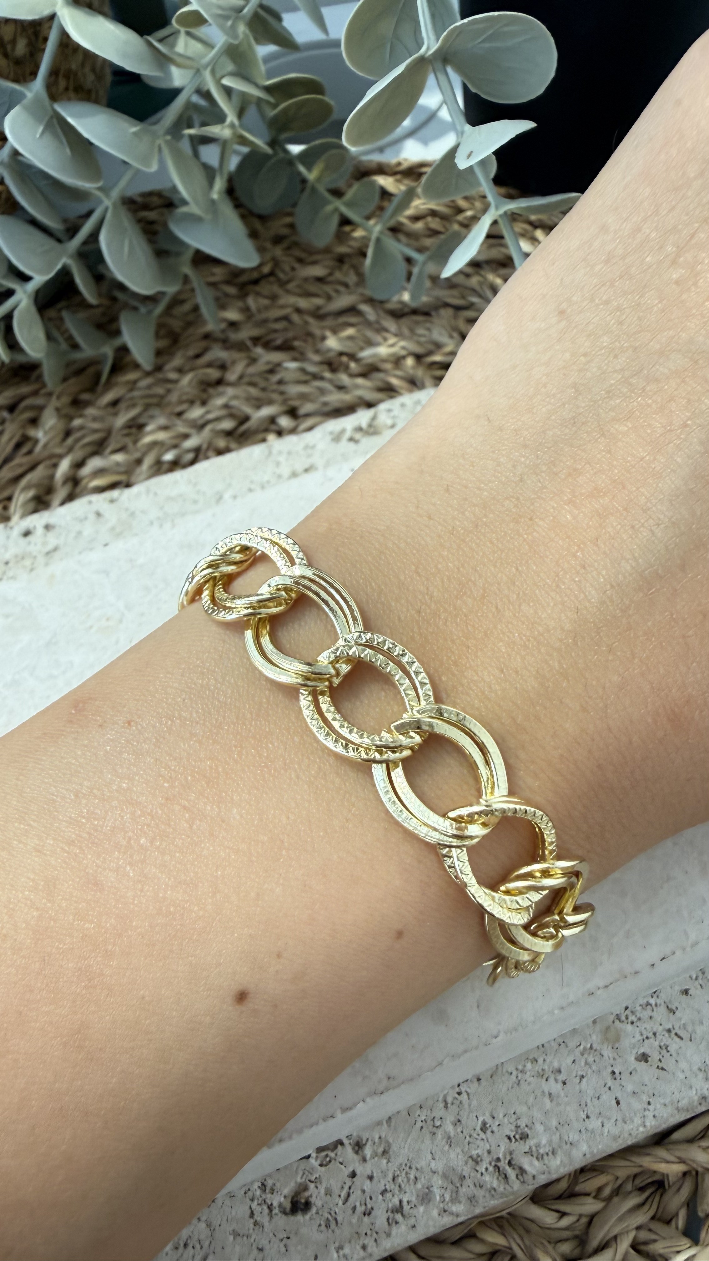 Cm Jewel 14K Gold Renk Bileklik