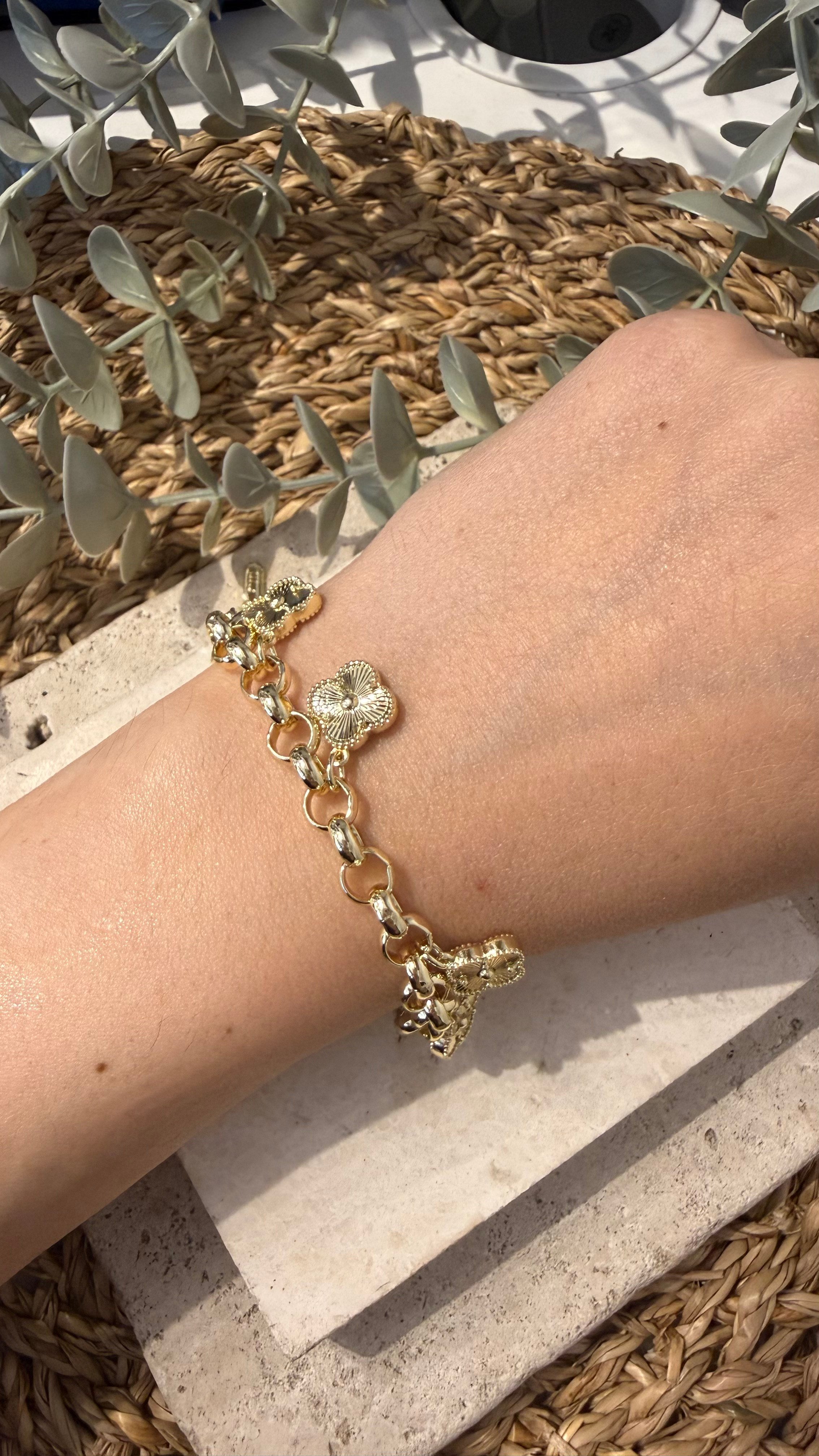Cm Jewel 14K Gold Renk Bileklik