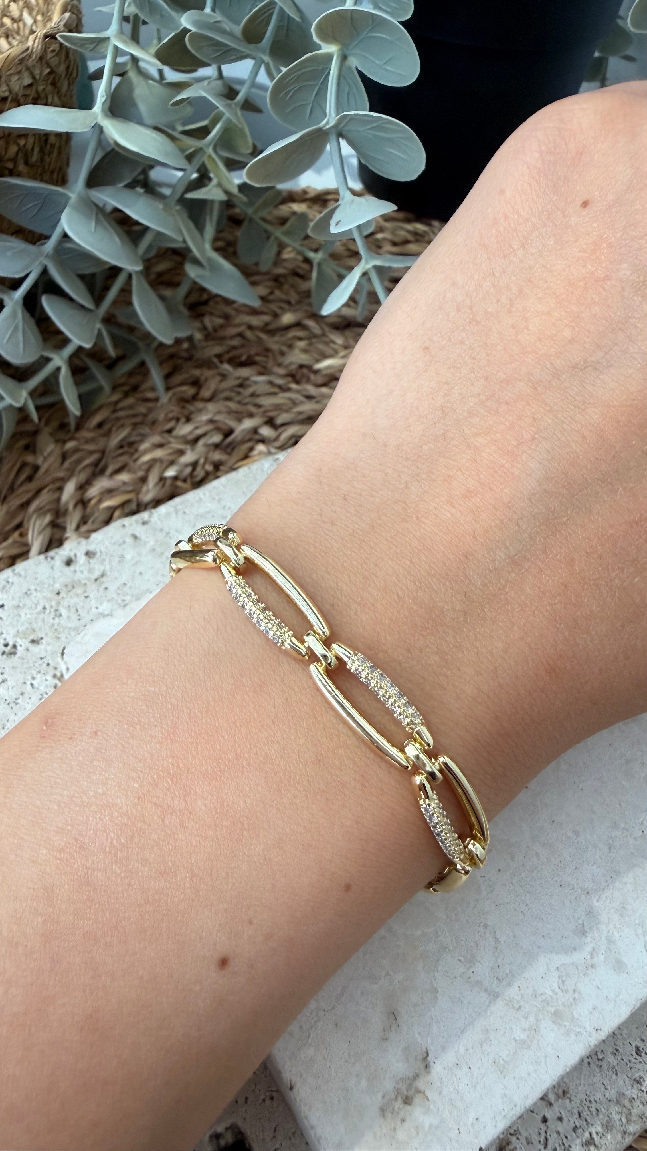 Cm Jewel 14K Gold Renk Bileklik