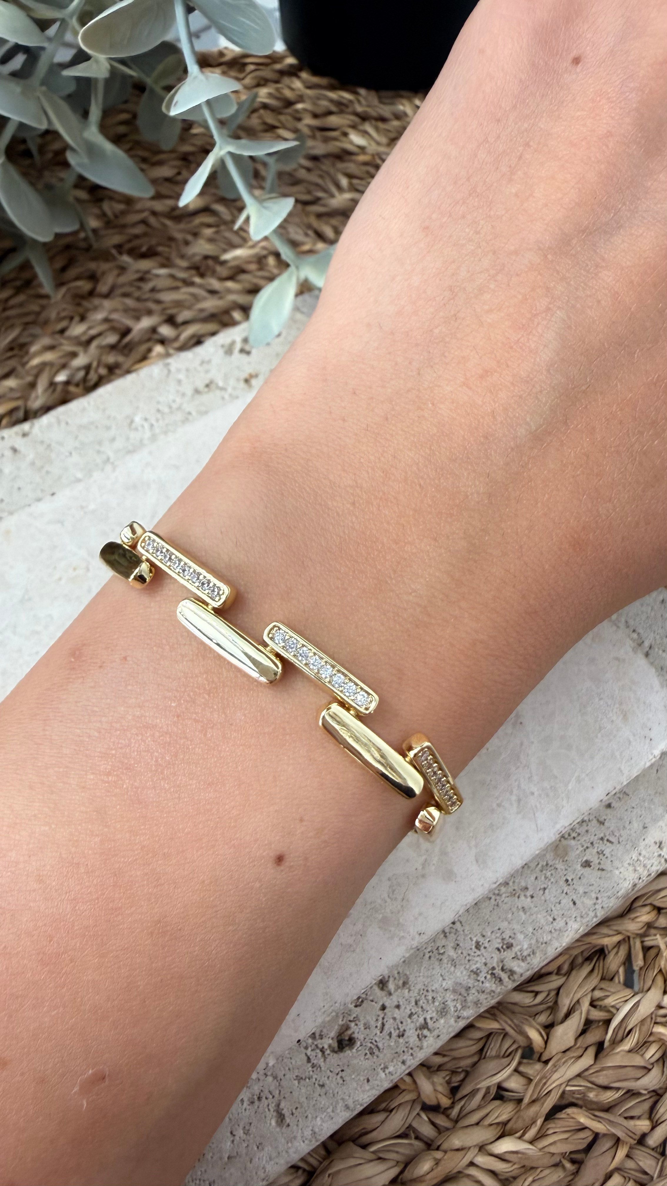 Cm Jewel 14K Gold Renk Bileklik