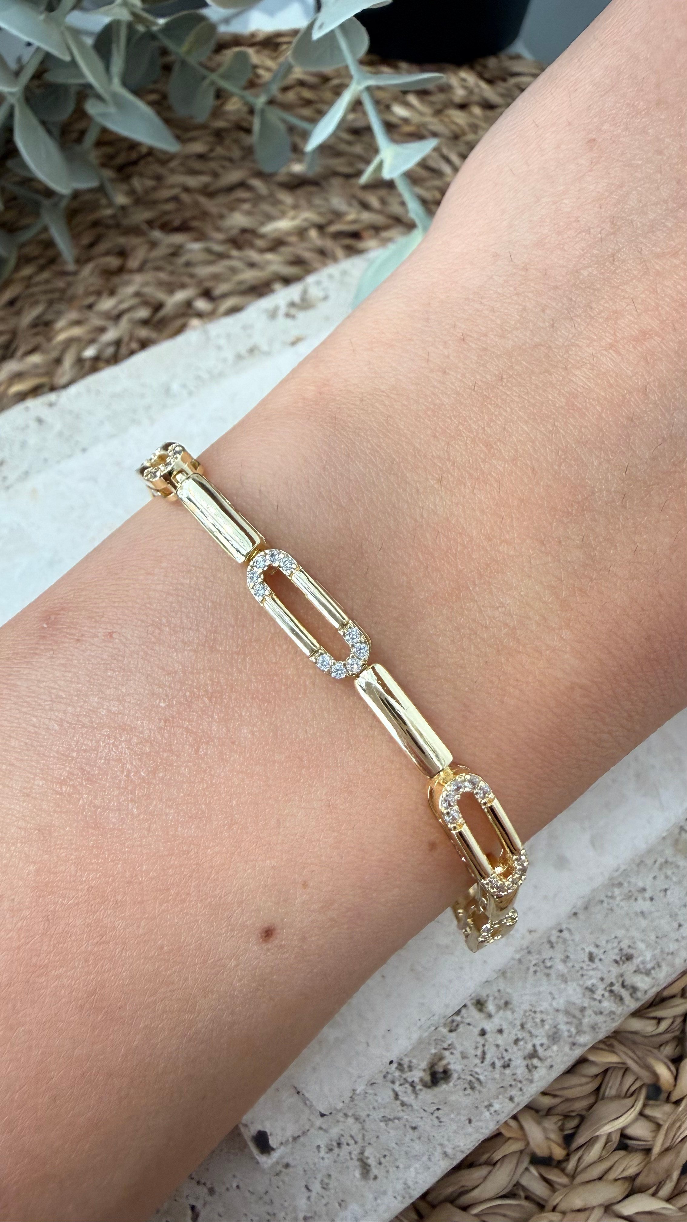 Cm Jewel 14K Gold Renk Bileklik