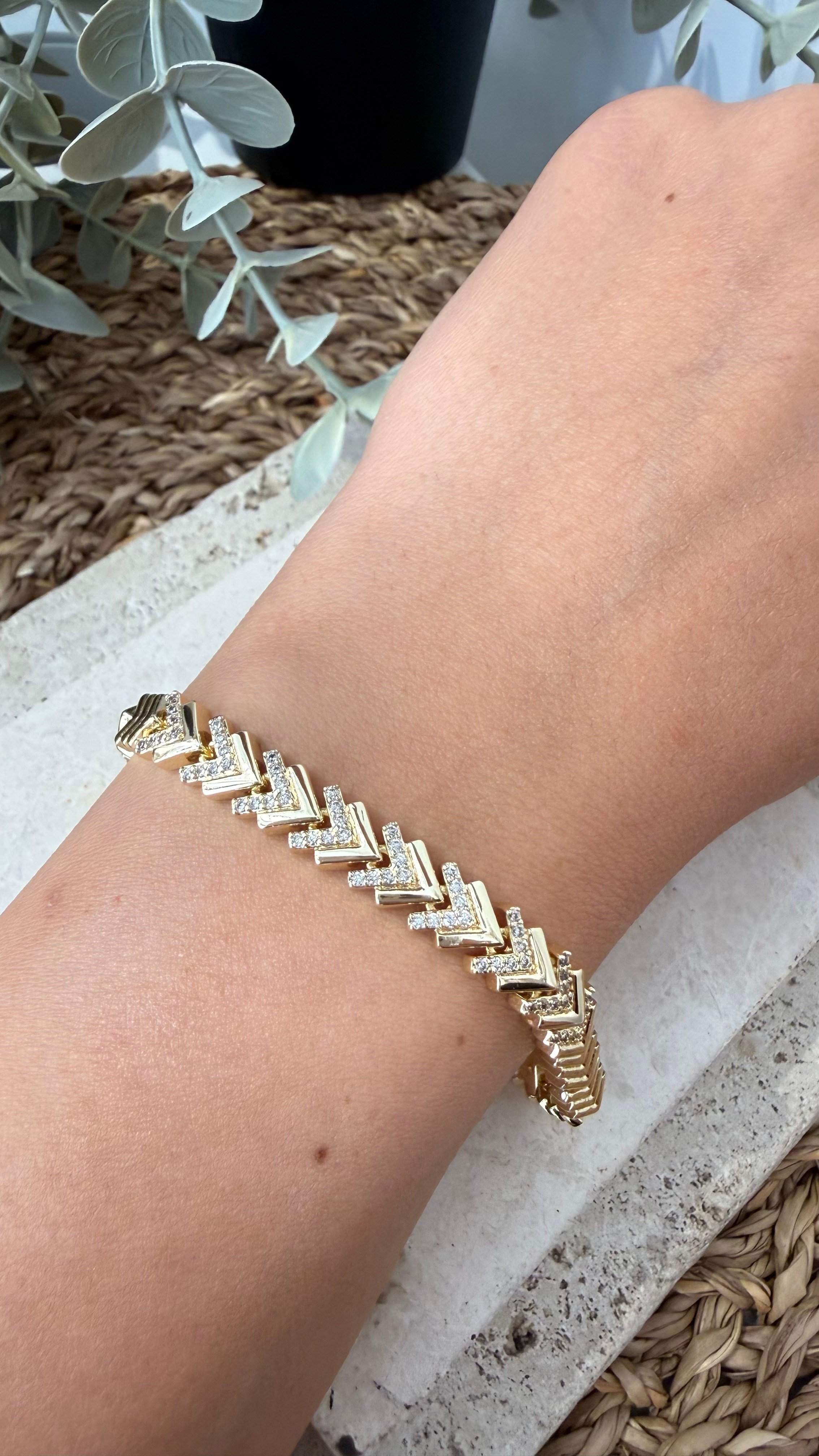 Cm Jewel 14K Gold Renk Bileklik
