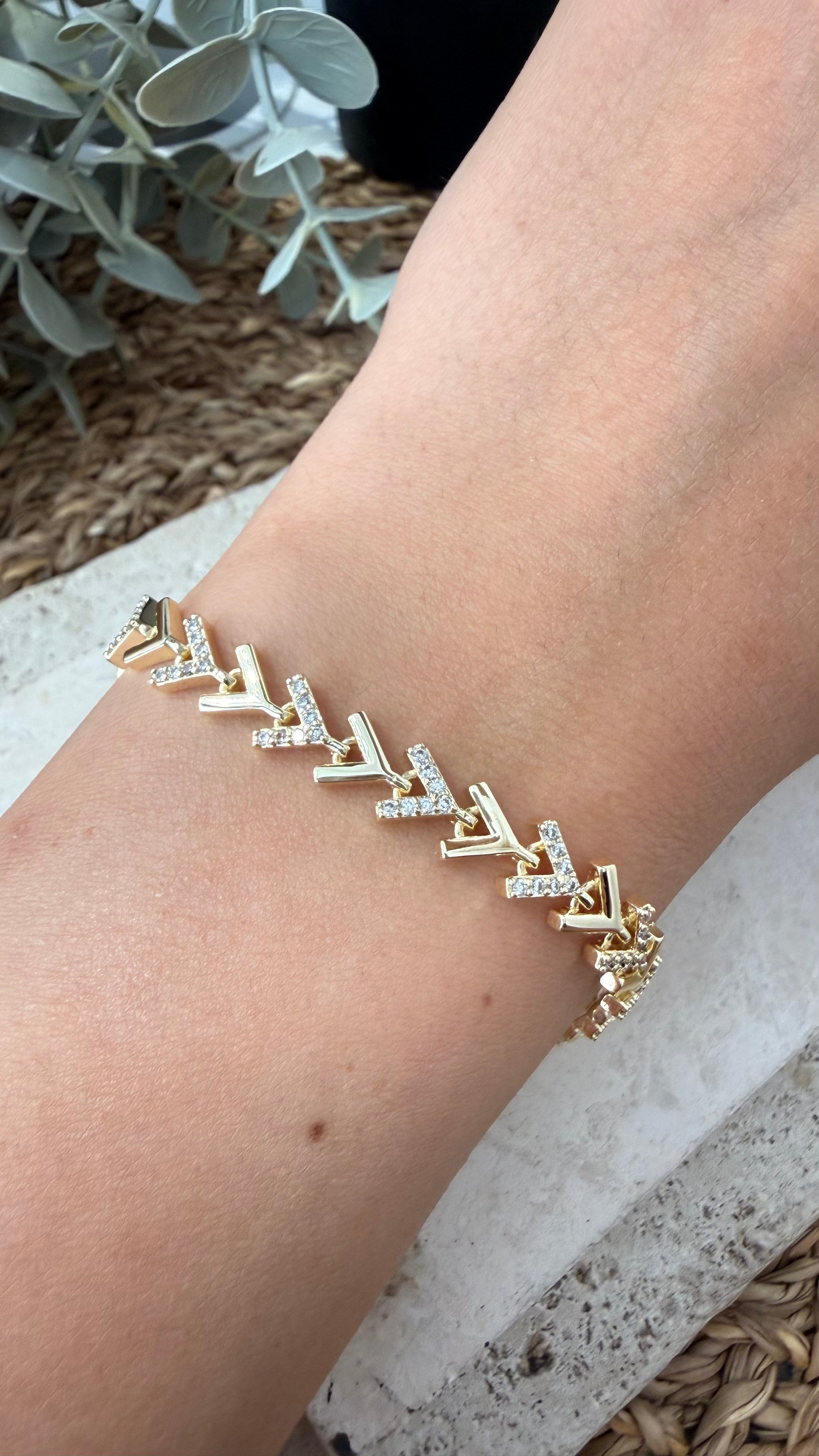Cm Jewel 14K Gold Renk Bileklik