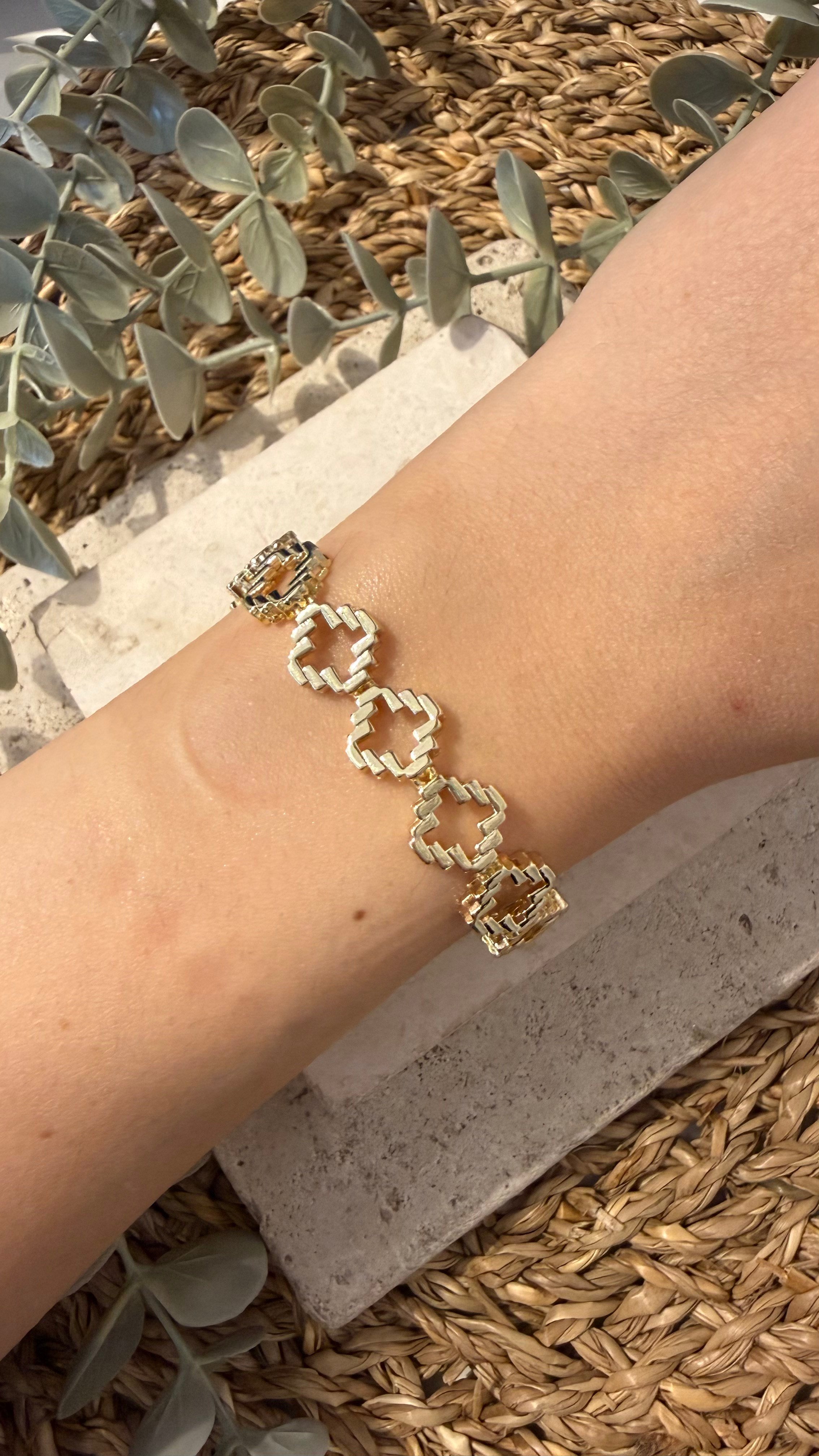 Cm Jewel 14K Gold Renk Bileklik