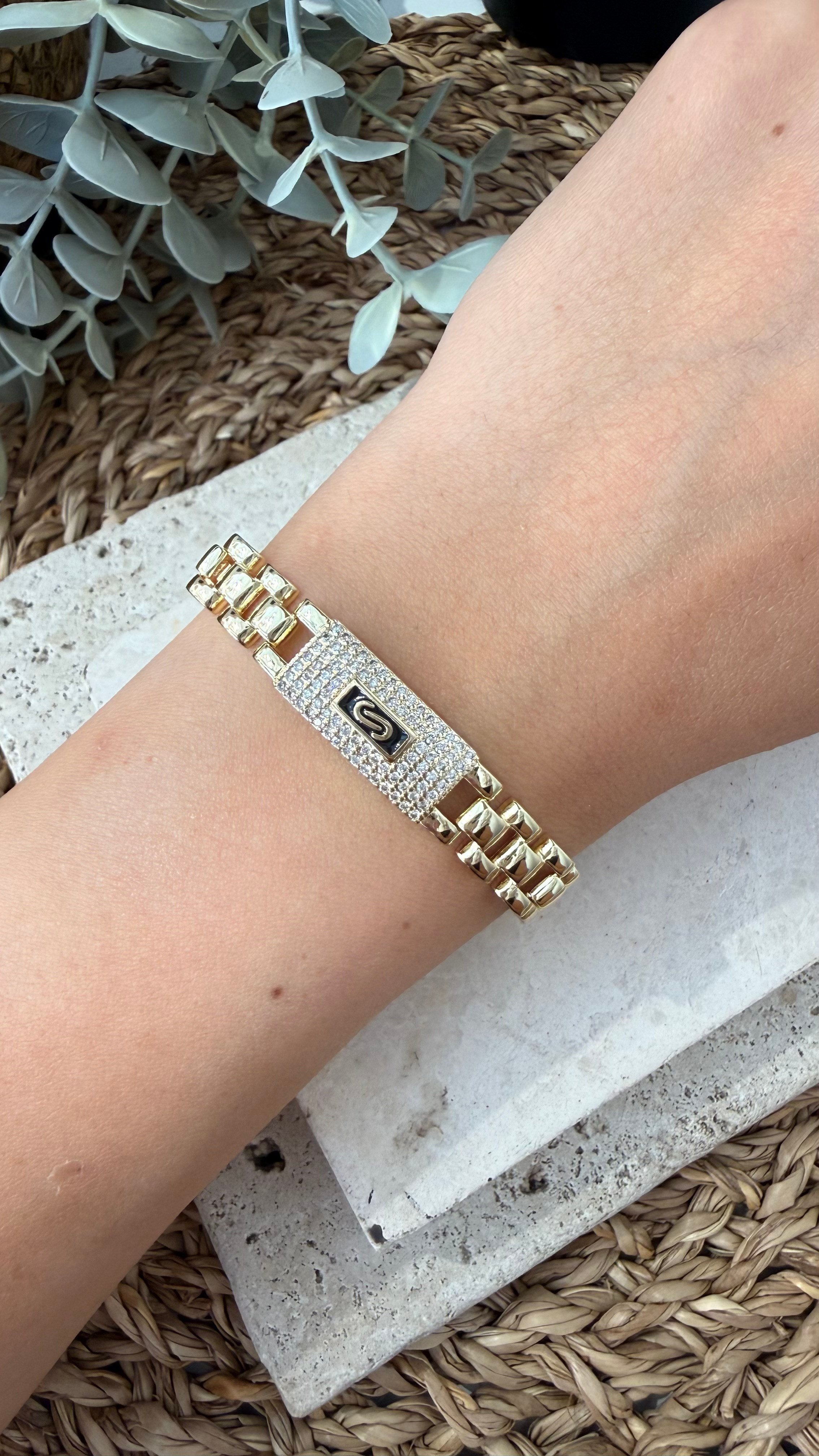 Cm Jewel 14K Gold Renk Bileklik