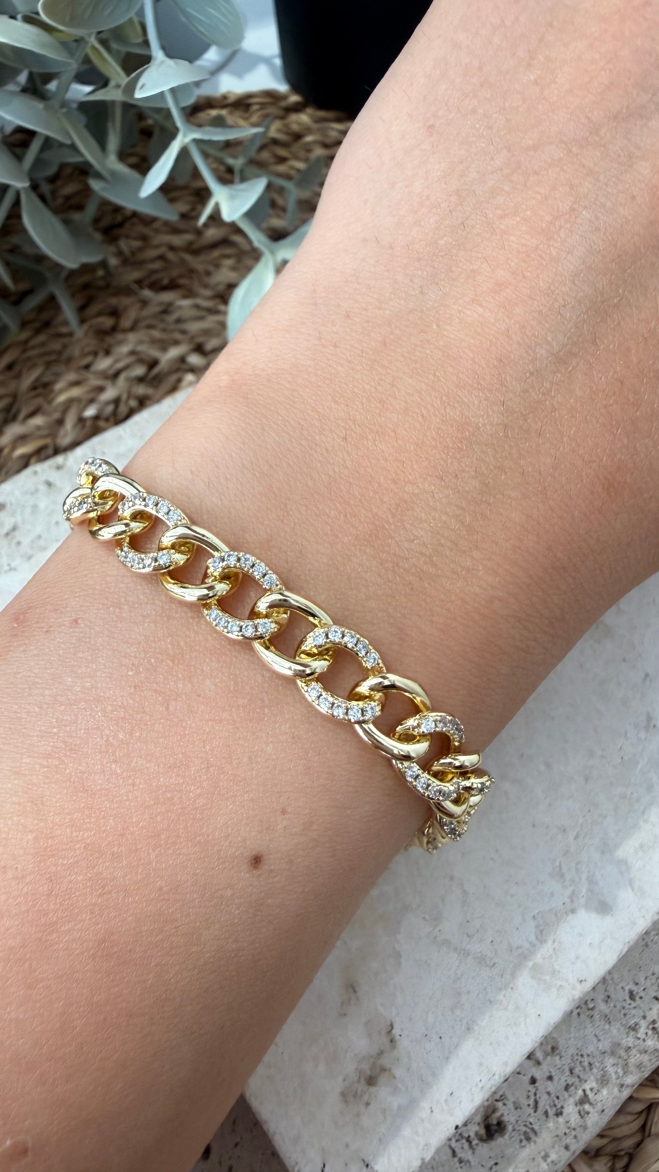 Cm Jewel 14K Gold Renk Bileklik
