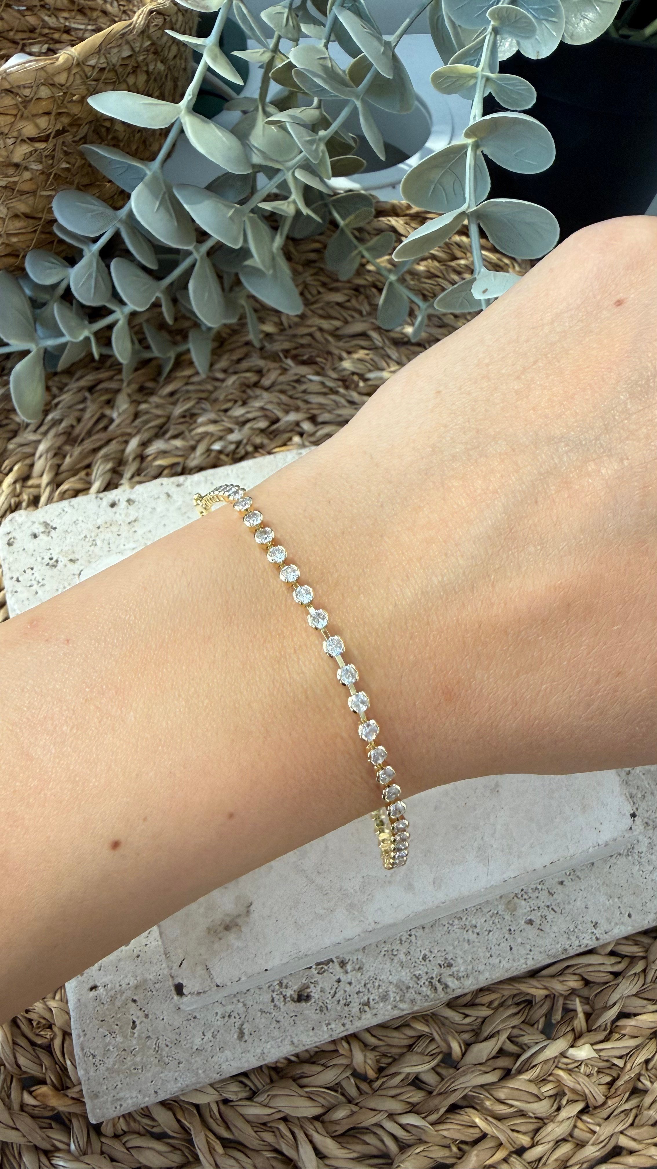 Cm Jewel 14K Gold Renk Bileklik