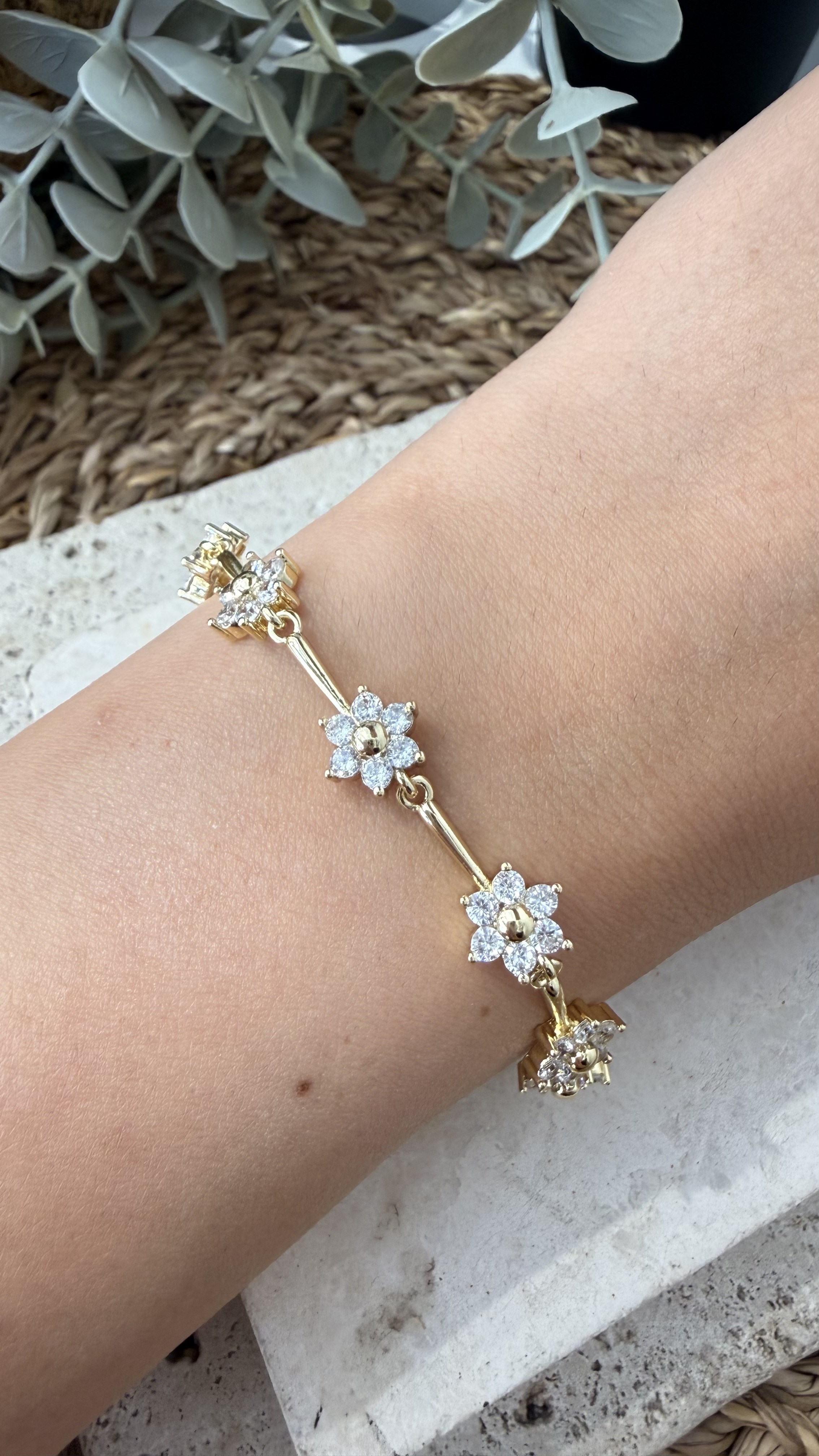 Cm Jewel 14K Gold Renk Bileklik