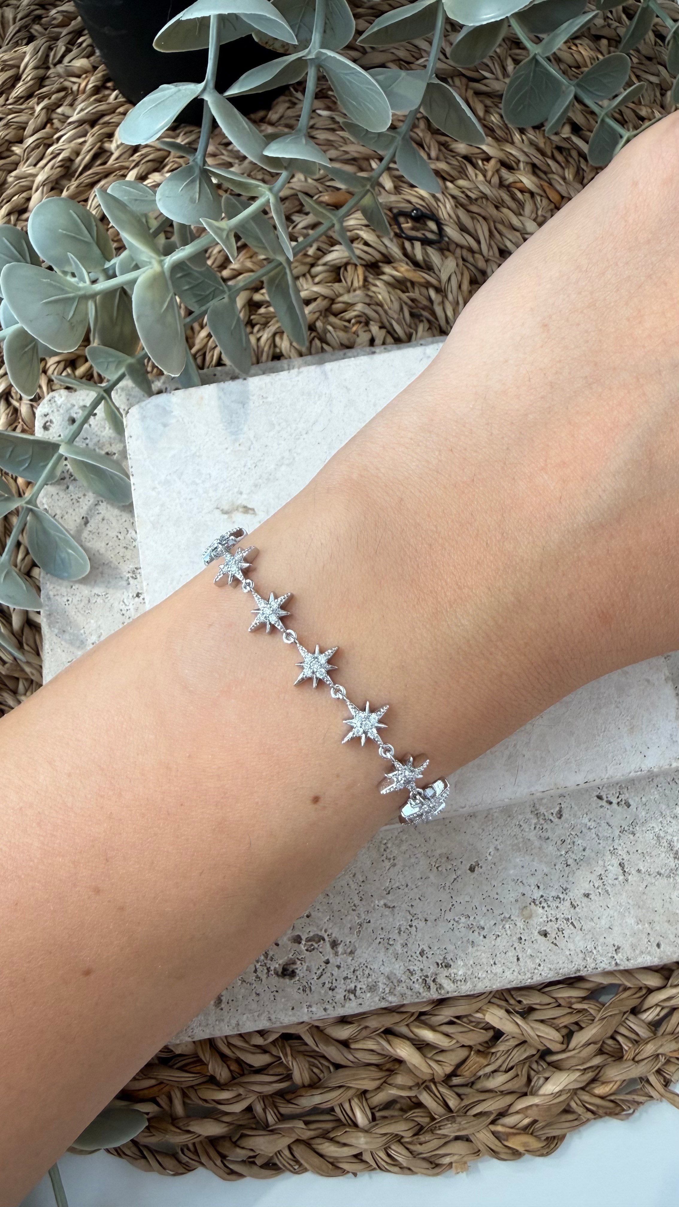 Cm Jewel 14K Gümüş Renk Bileklik