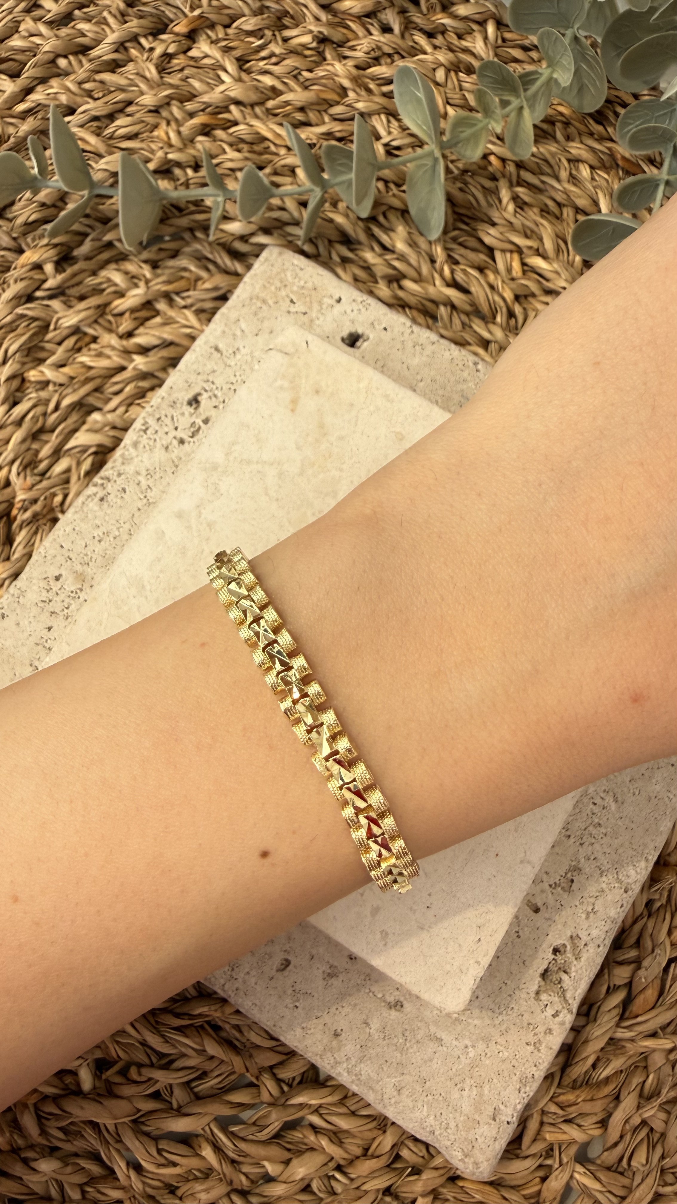 Cm Jewel İthal Gold Renk Bileklik