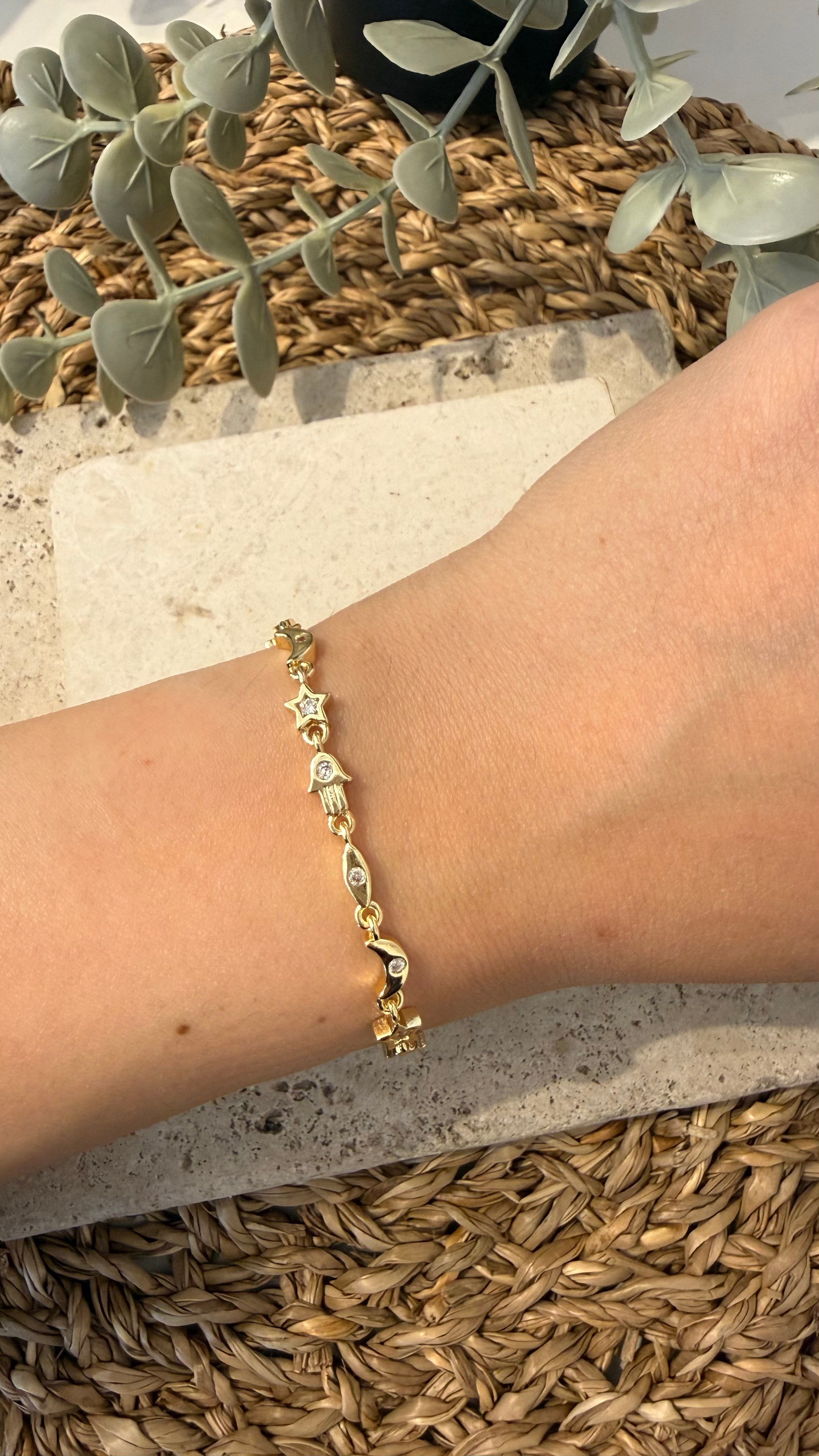 Cm Jewel İthal Gold Renk Bileklik