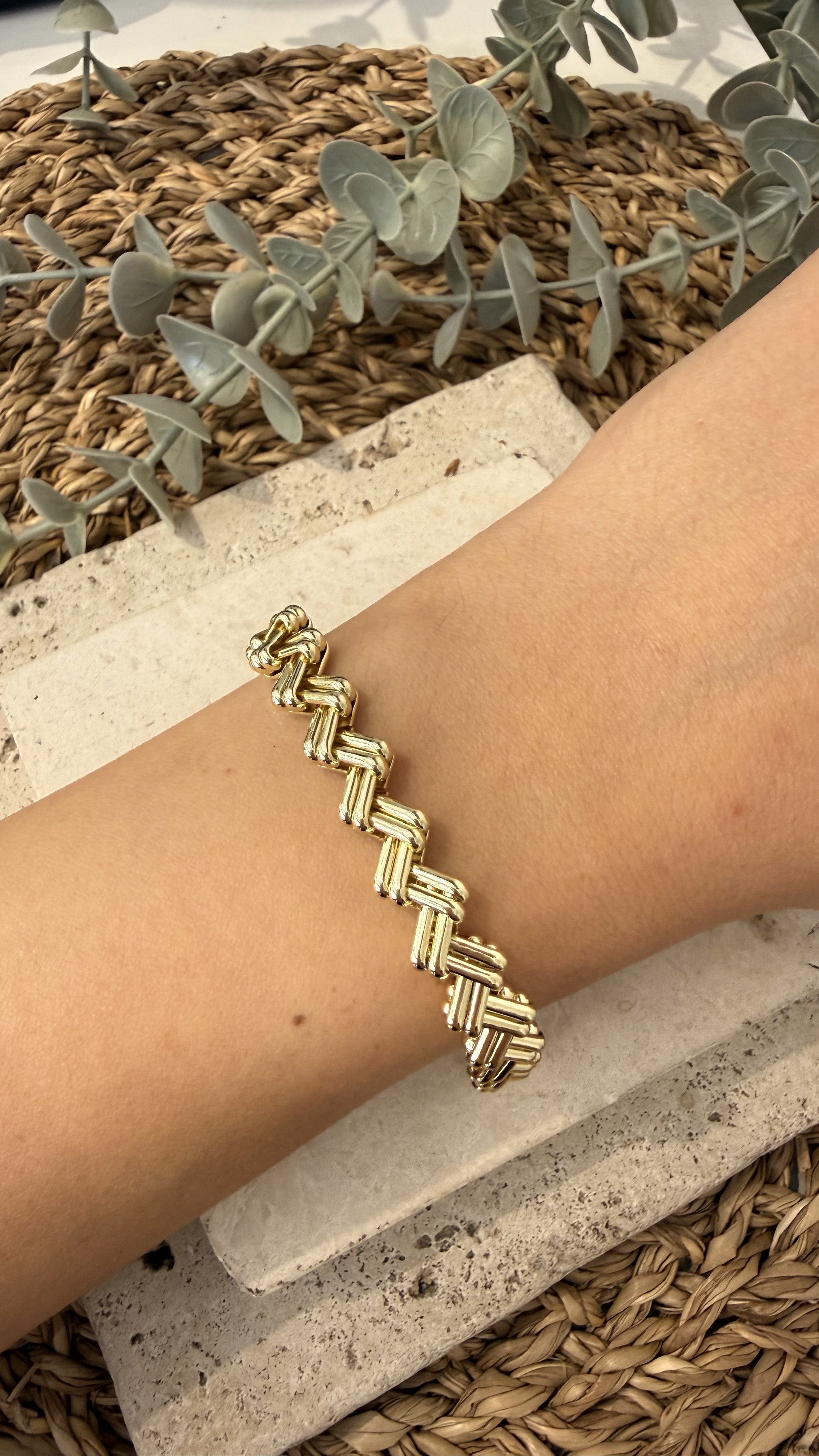 Cm Jewel İthal Gold Renk Bileklik