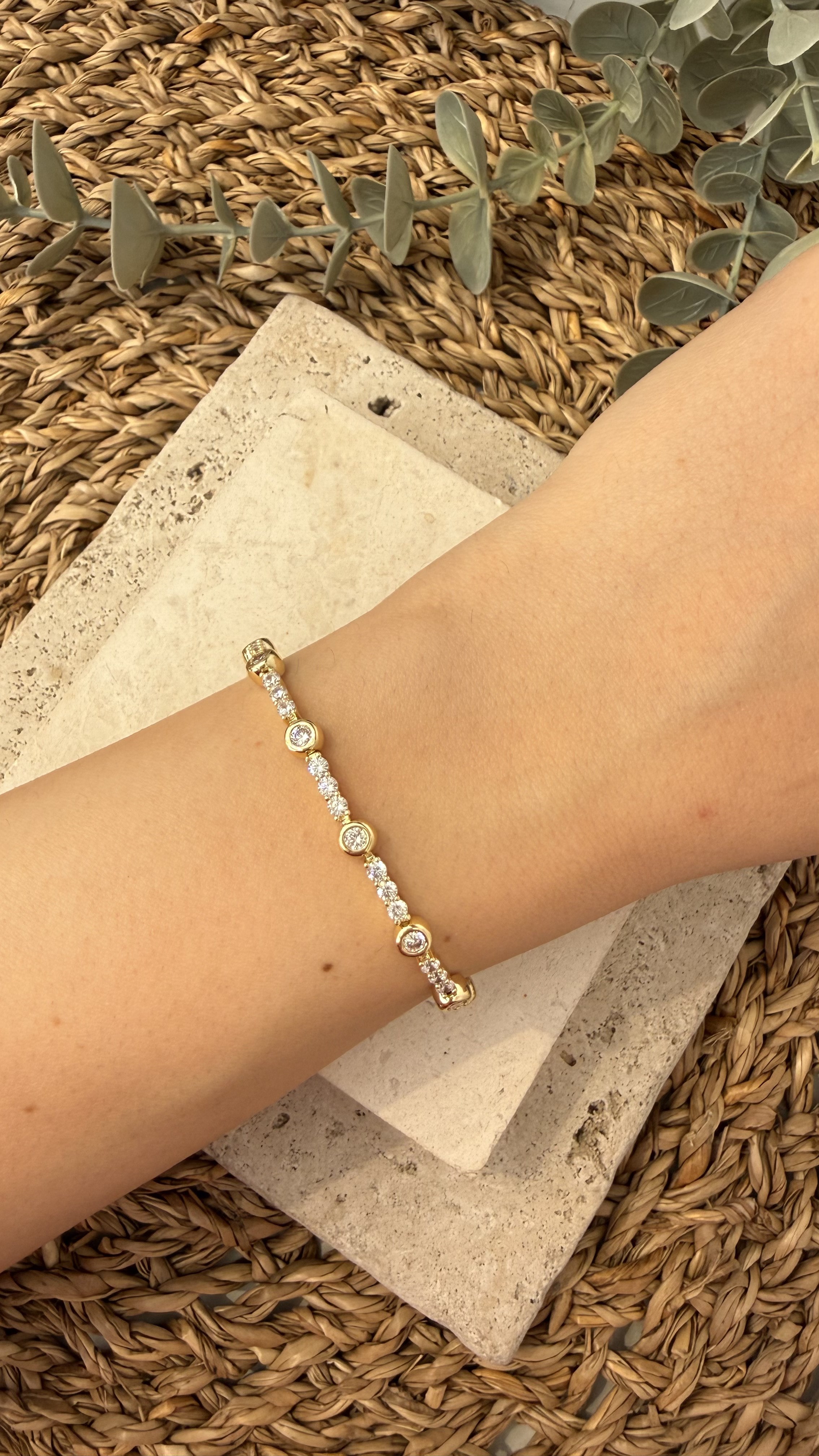 Cm Jewel İthal Gold Renk Bileklik