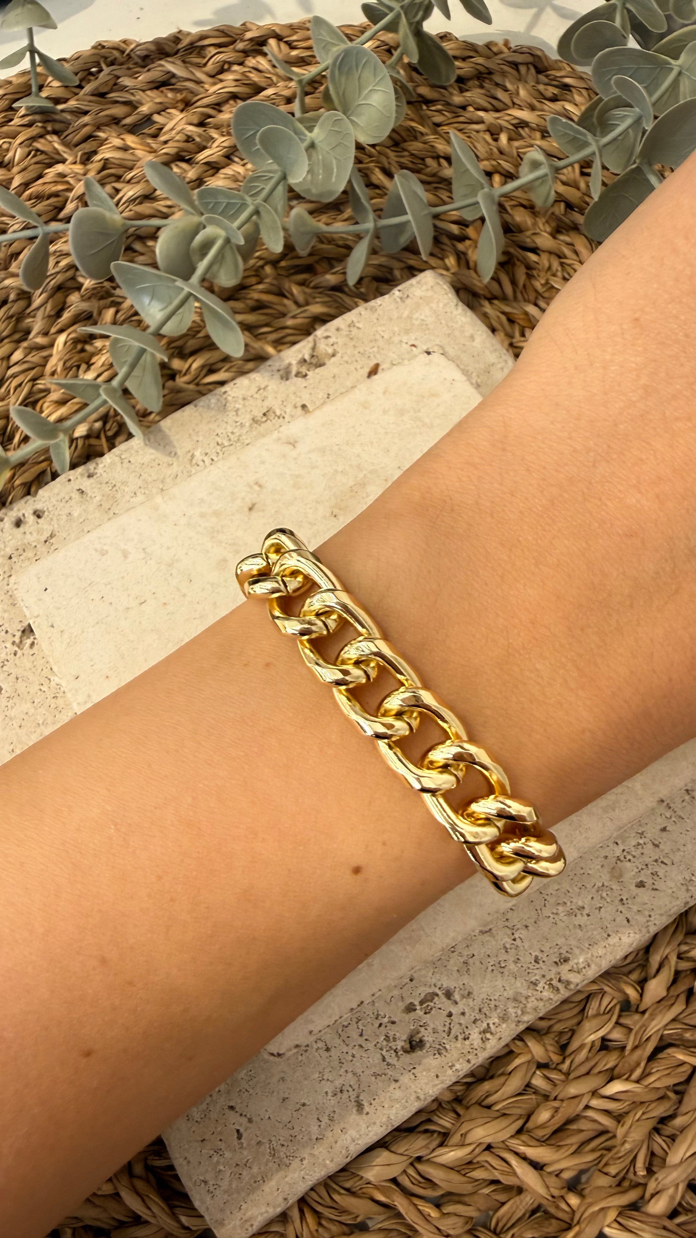 Cm Jewel İthal Gold Renk Bileklik