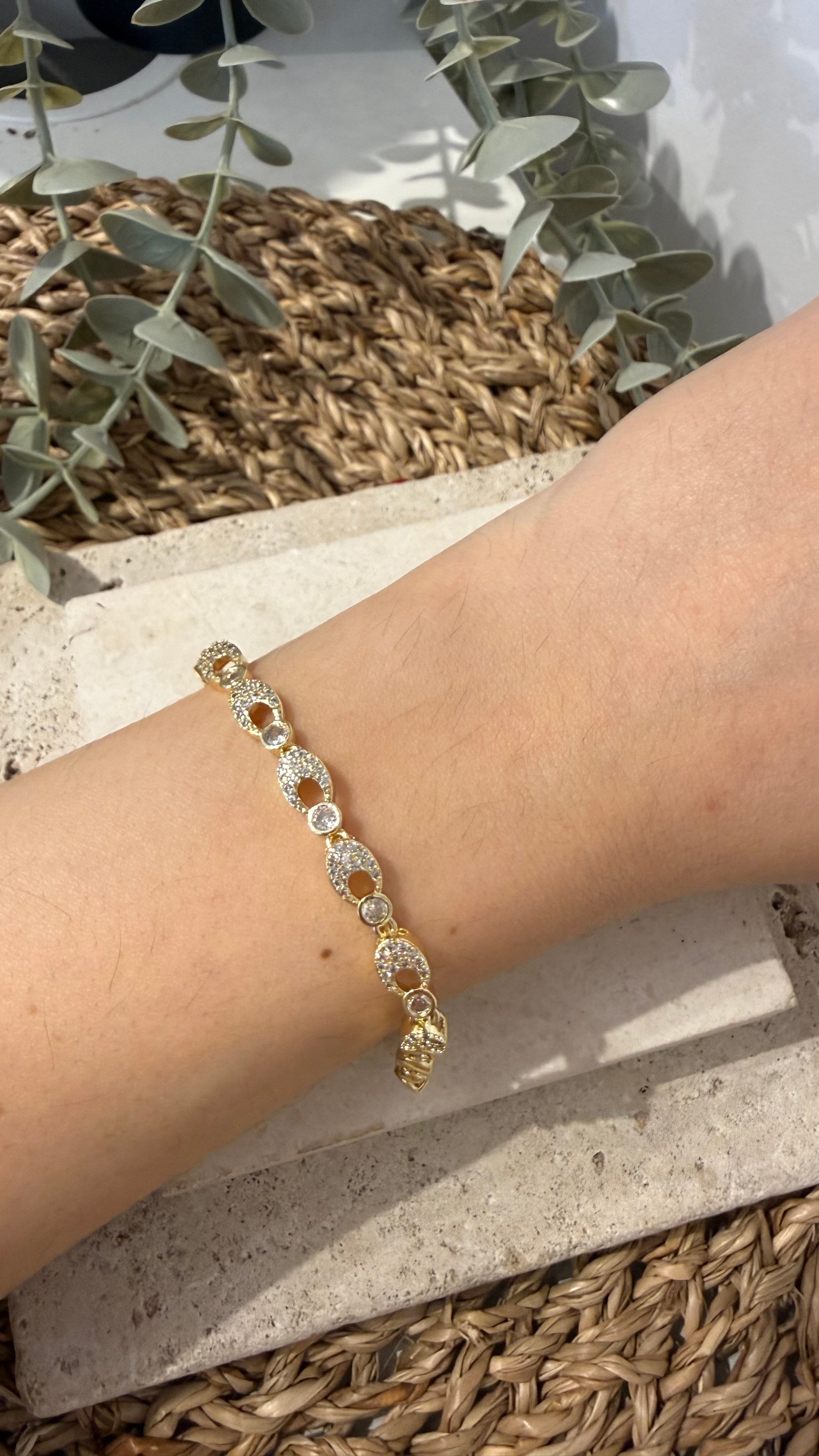 Cm Jewel İthal Gold Renk Bileklik