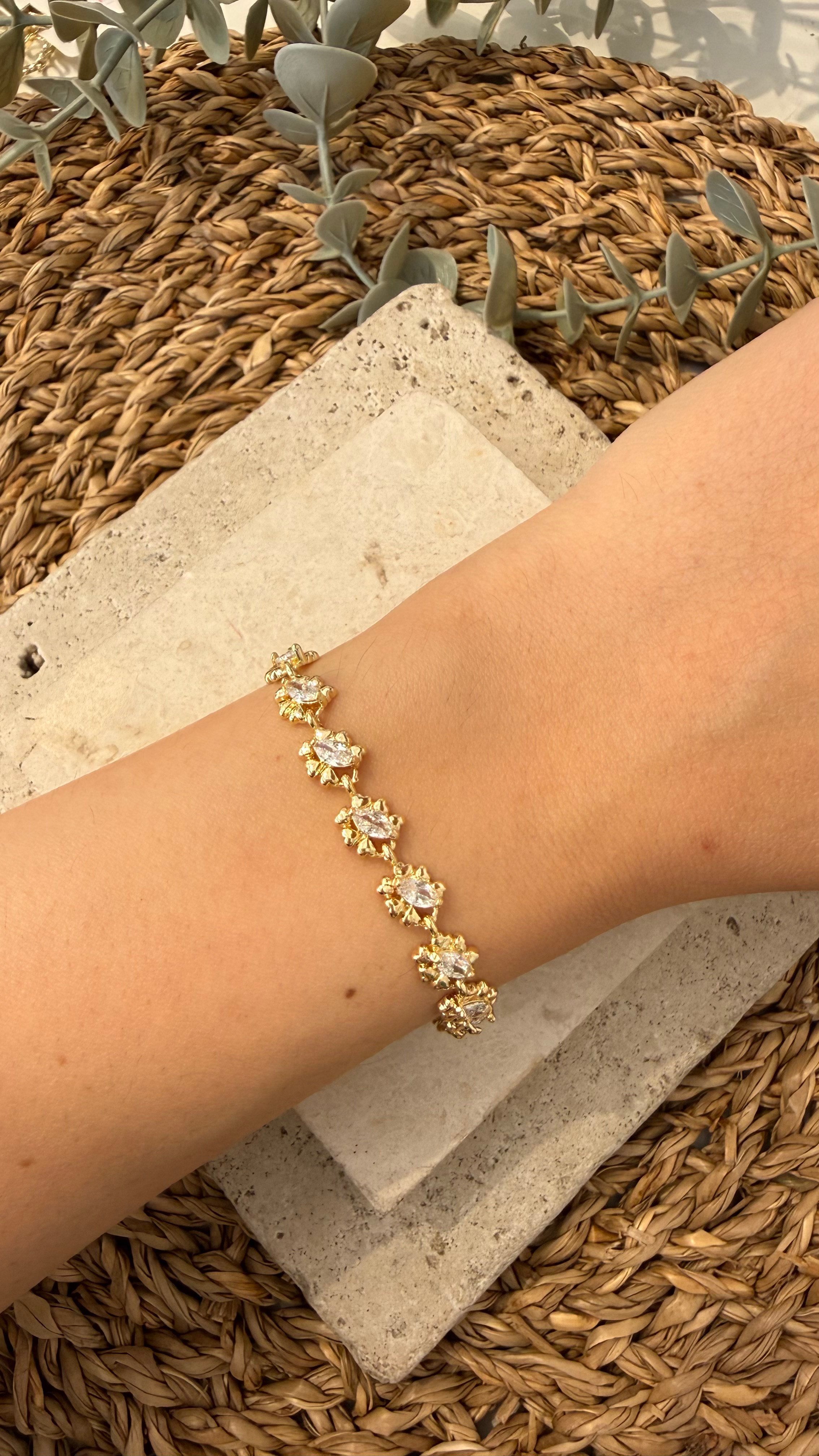 Cm Jewel İthal Gold Renk Bileklik