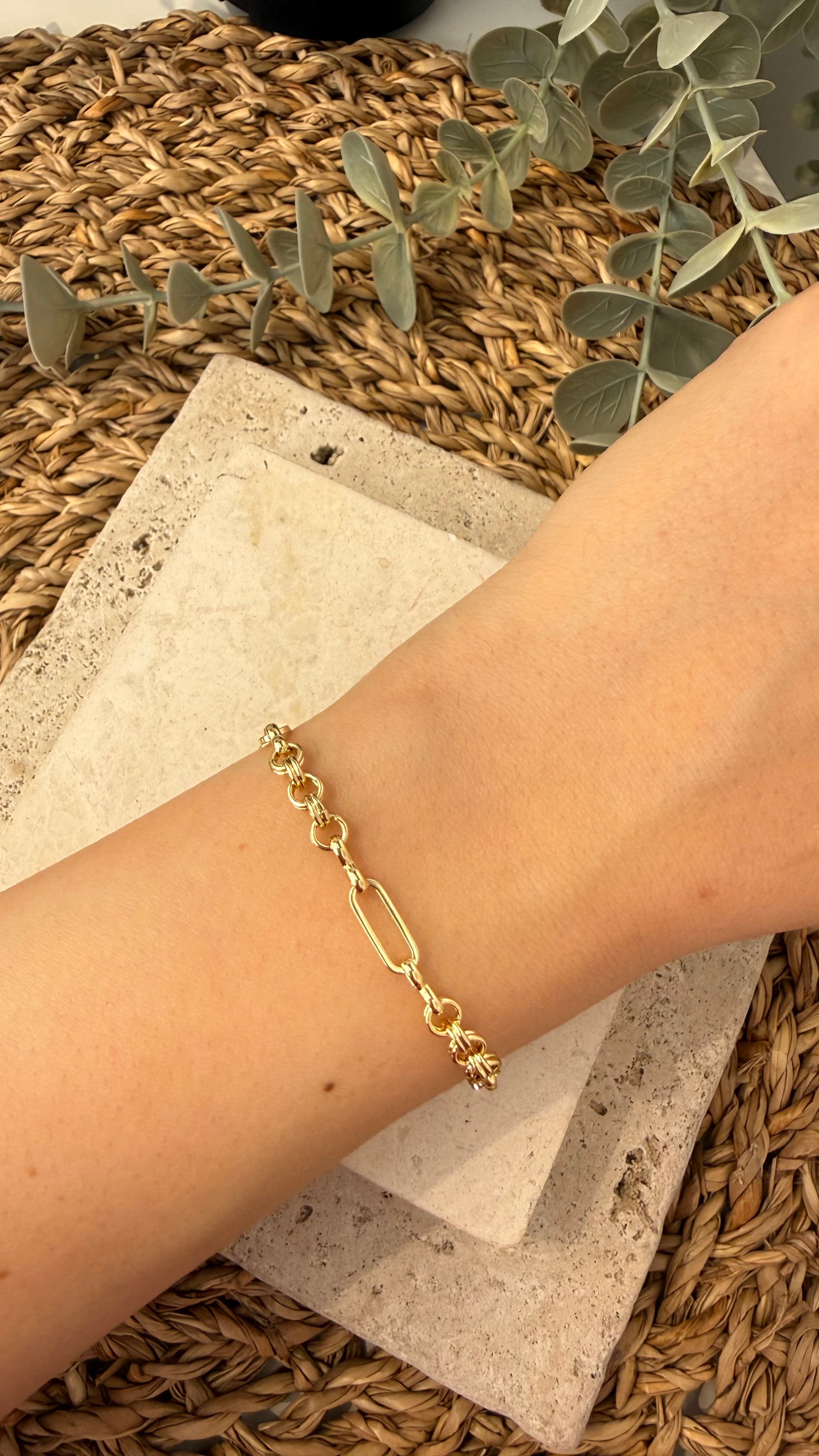 Cm Jewel İthal Gold Renk Bileklik
