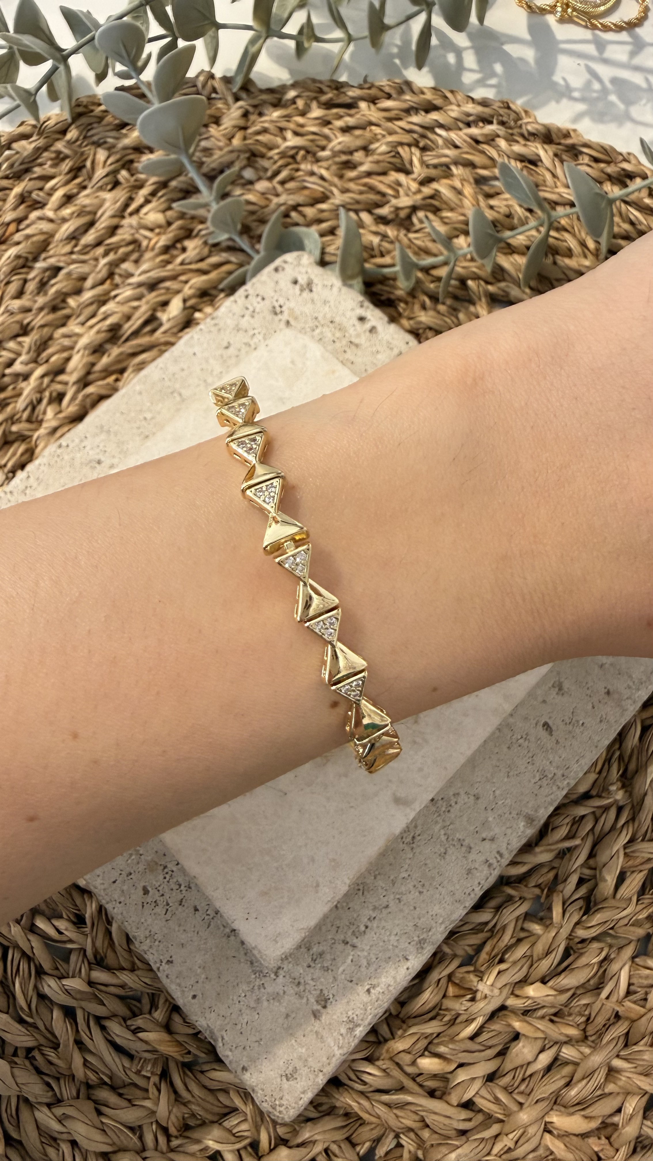 Cm Jewel İthal Gold Renk Bileklik