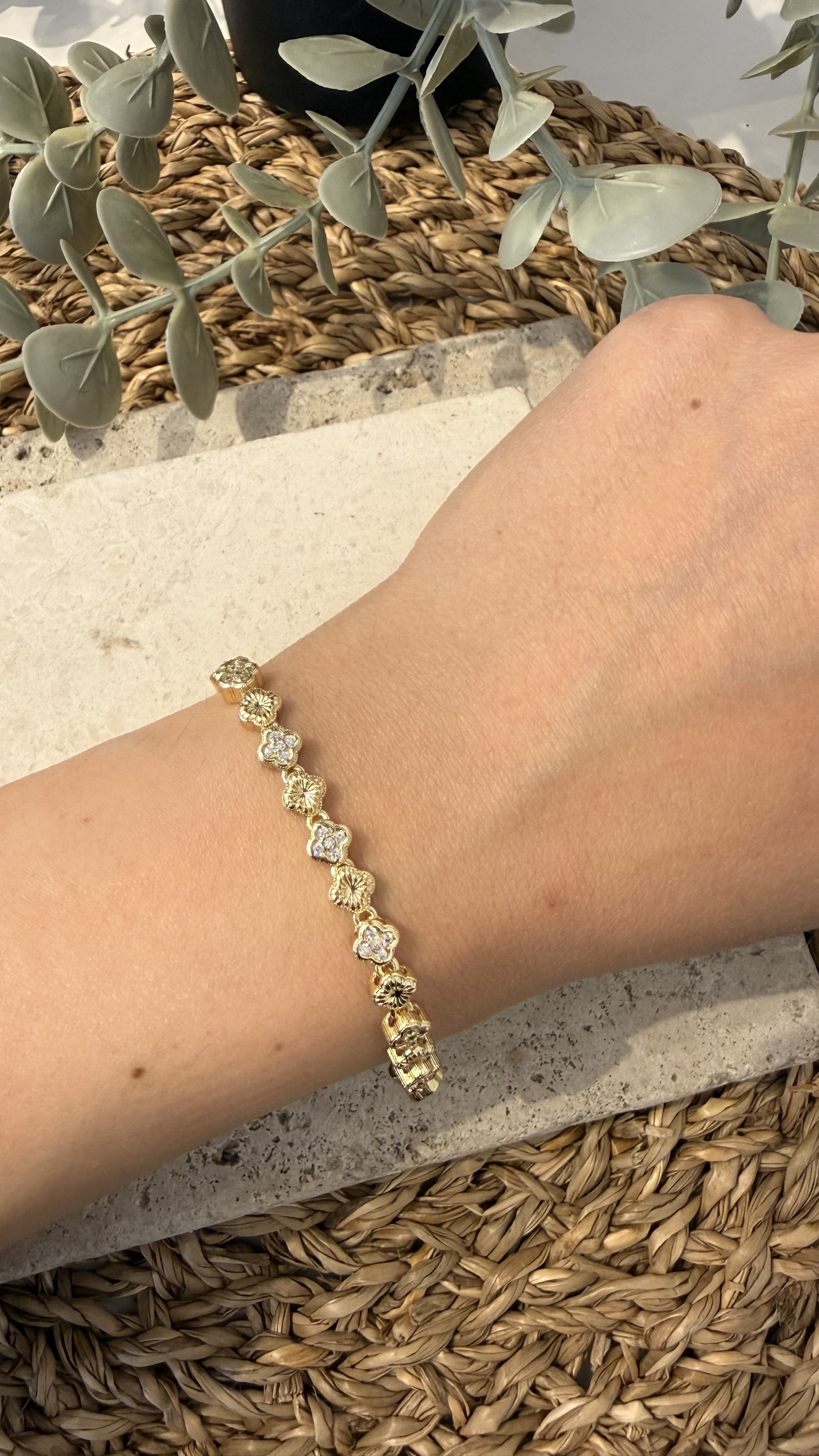 Cm Jewel İthal Gold Renk Bileklik