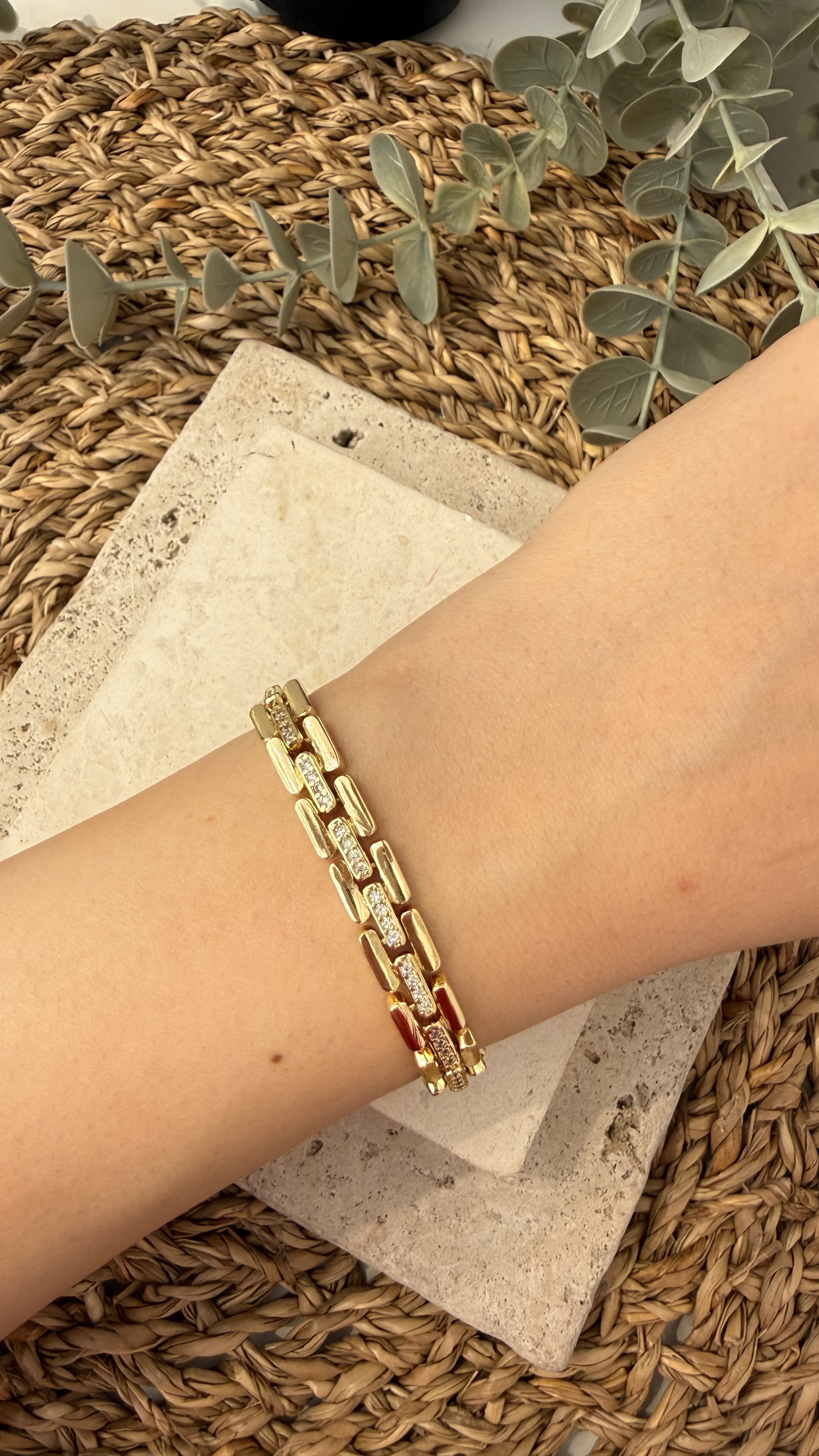 Cm Jewel İthal Gold Renk Bileklik