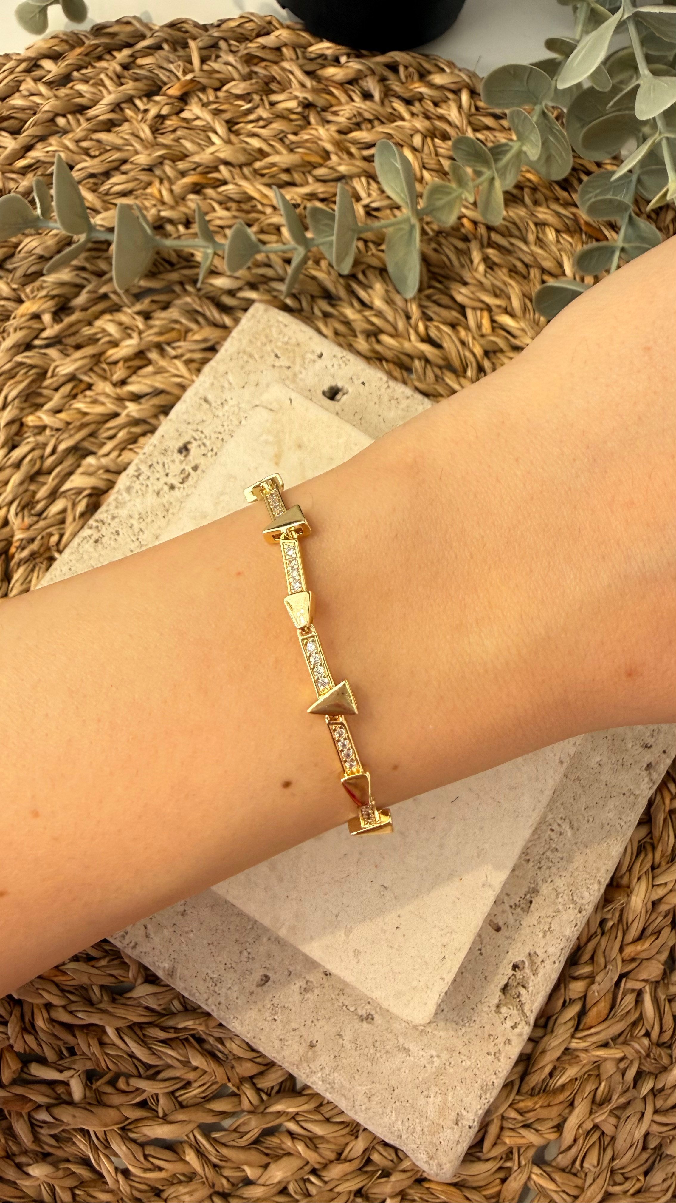 Cm Jewel İthal Gold Renk Bileklik