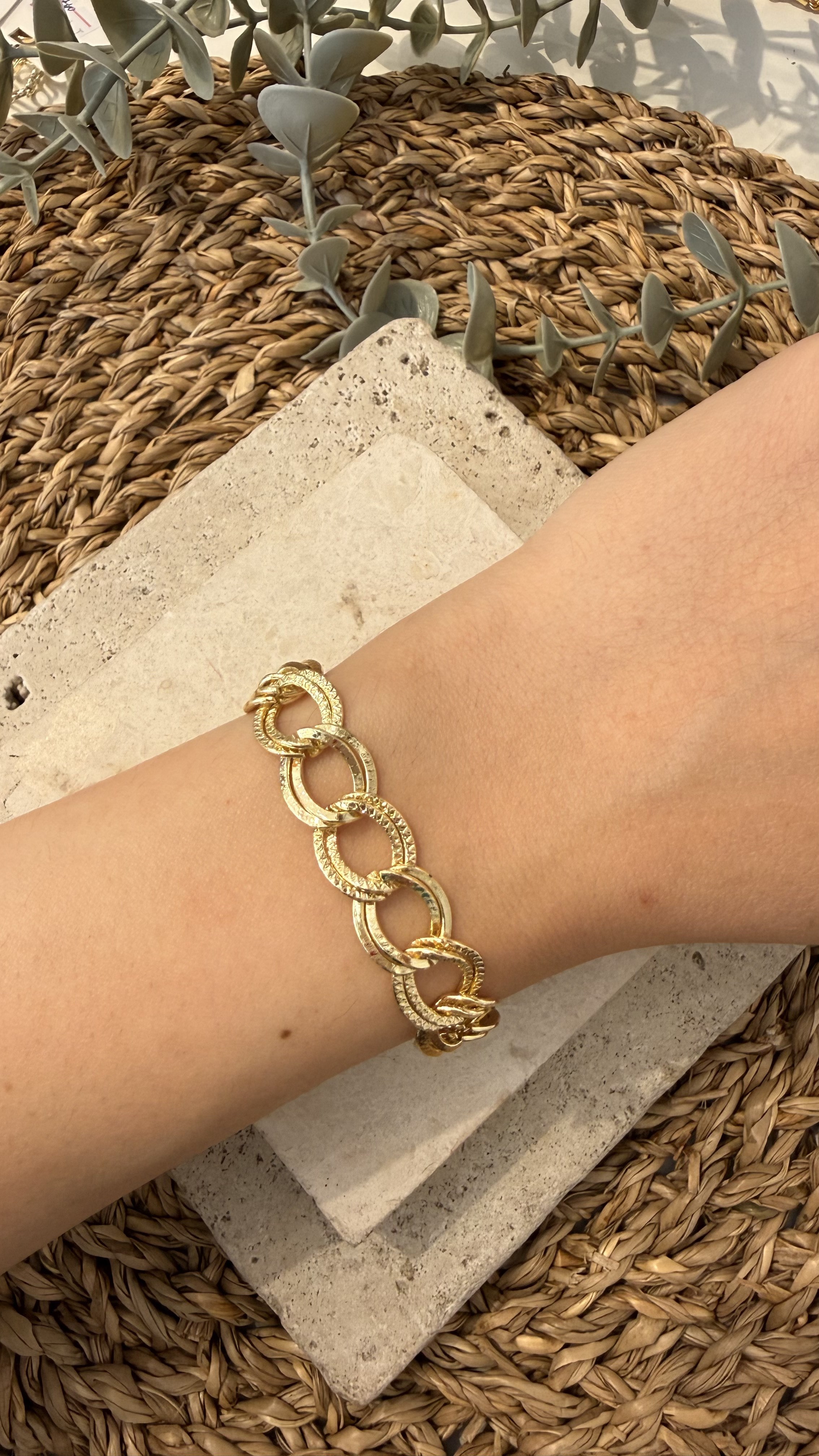 Cm Jewel İthal Gold Renk Bileklik