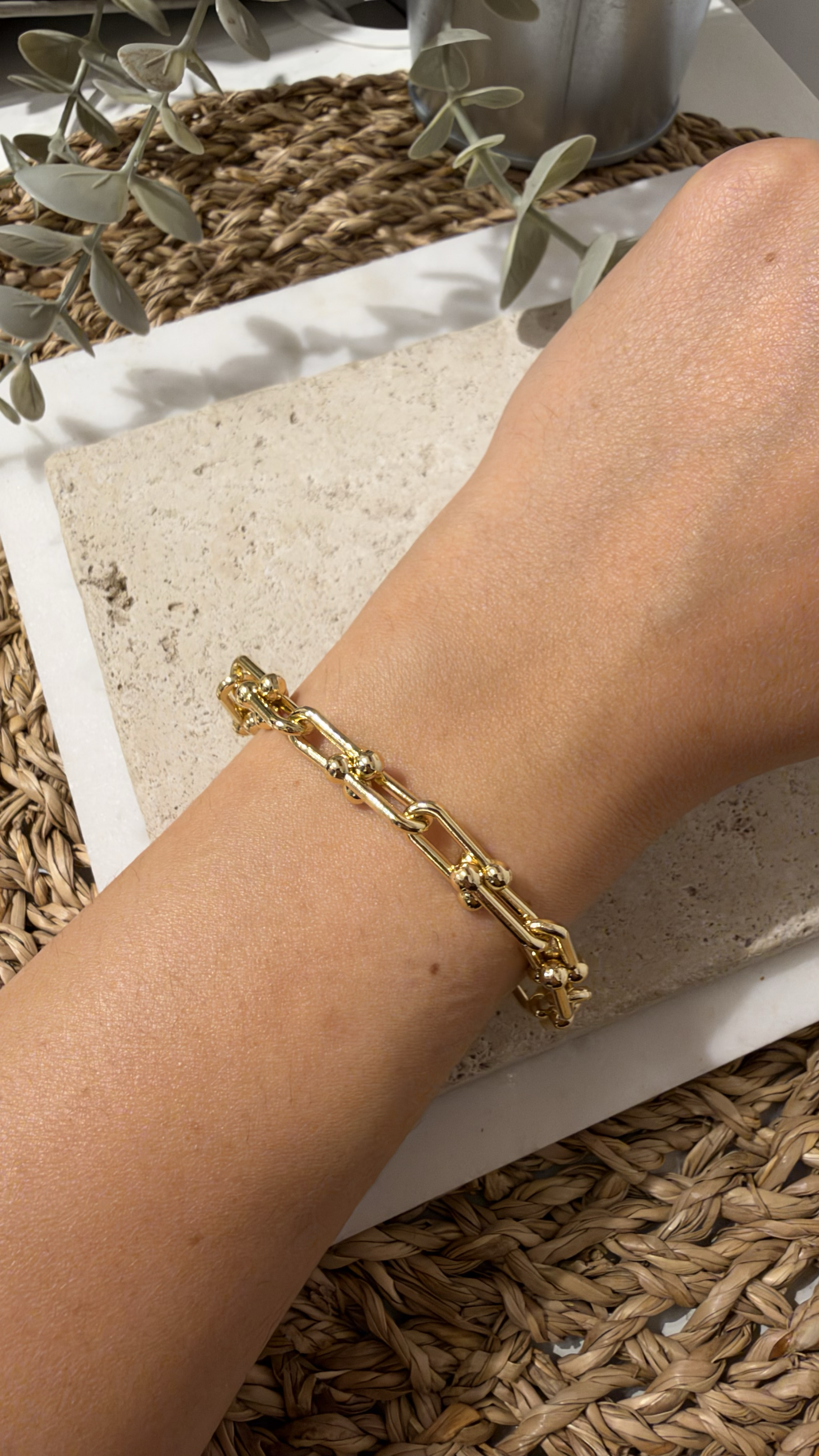 Cm Jewel İthal Gold Renk Bileklik