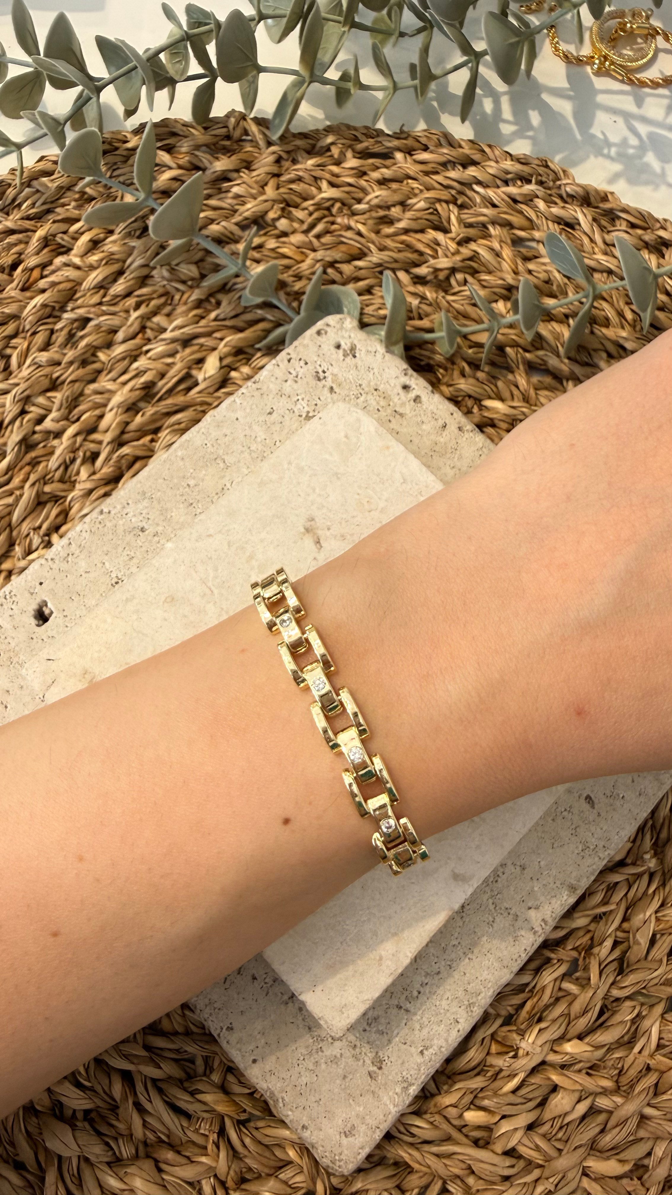 Cm Jewel İthal Gold Renk Bileklik
