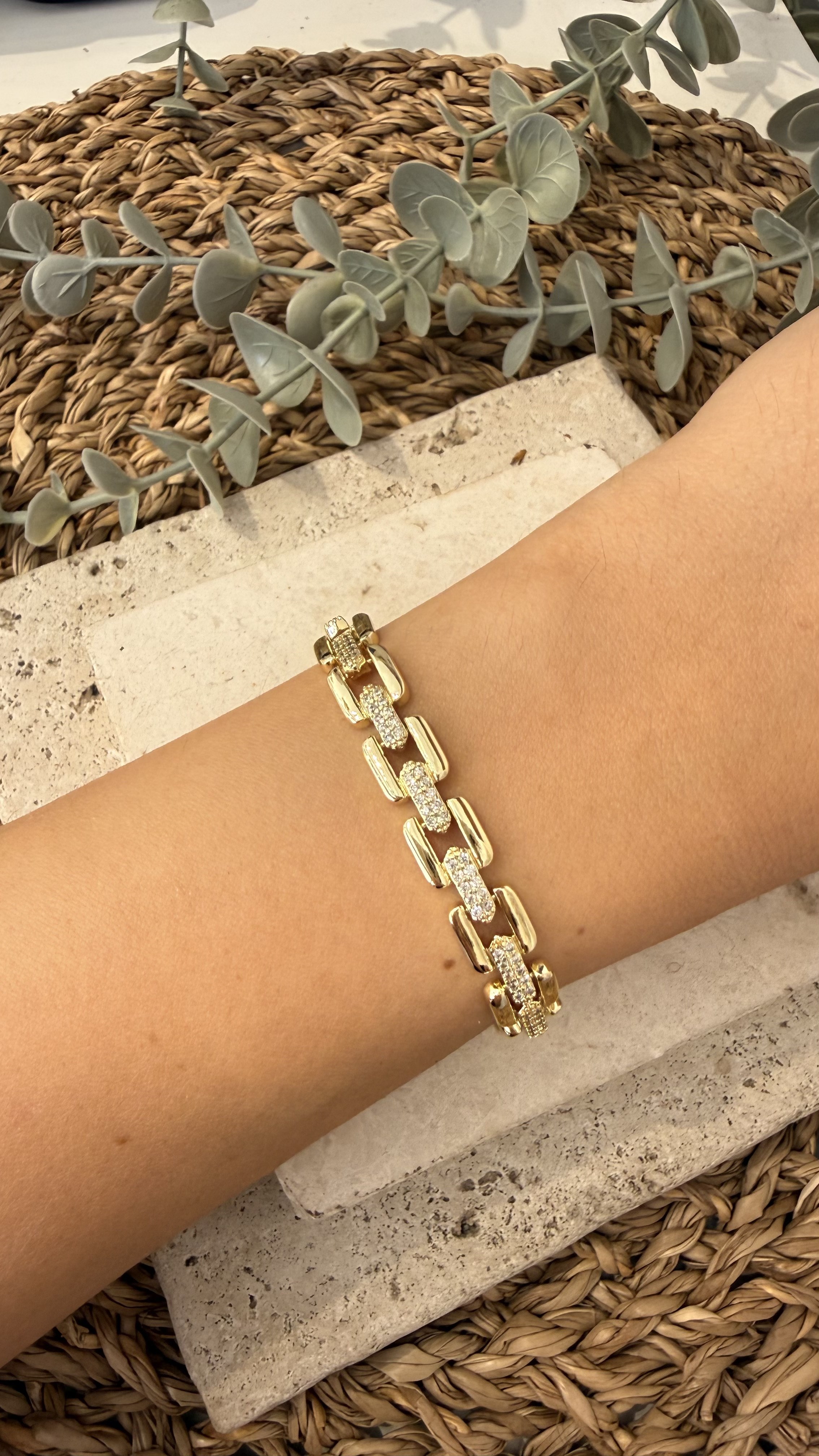 Cm Jewel İthal Gold Renk Bileklik