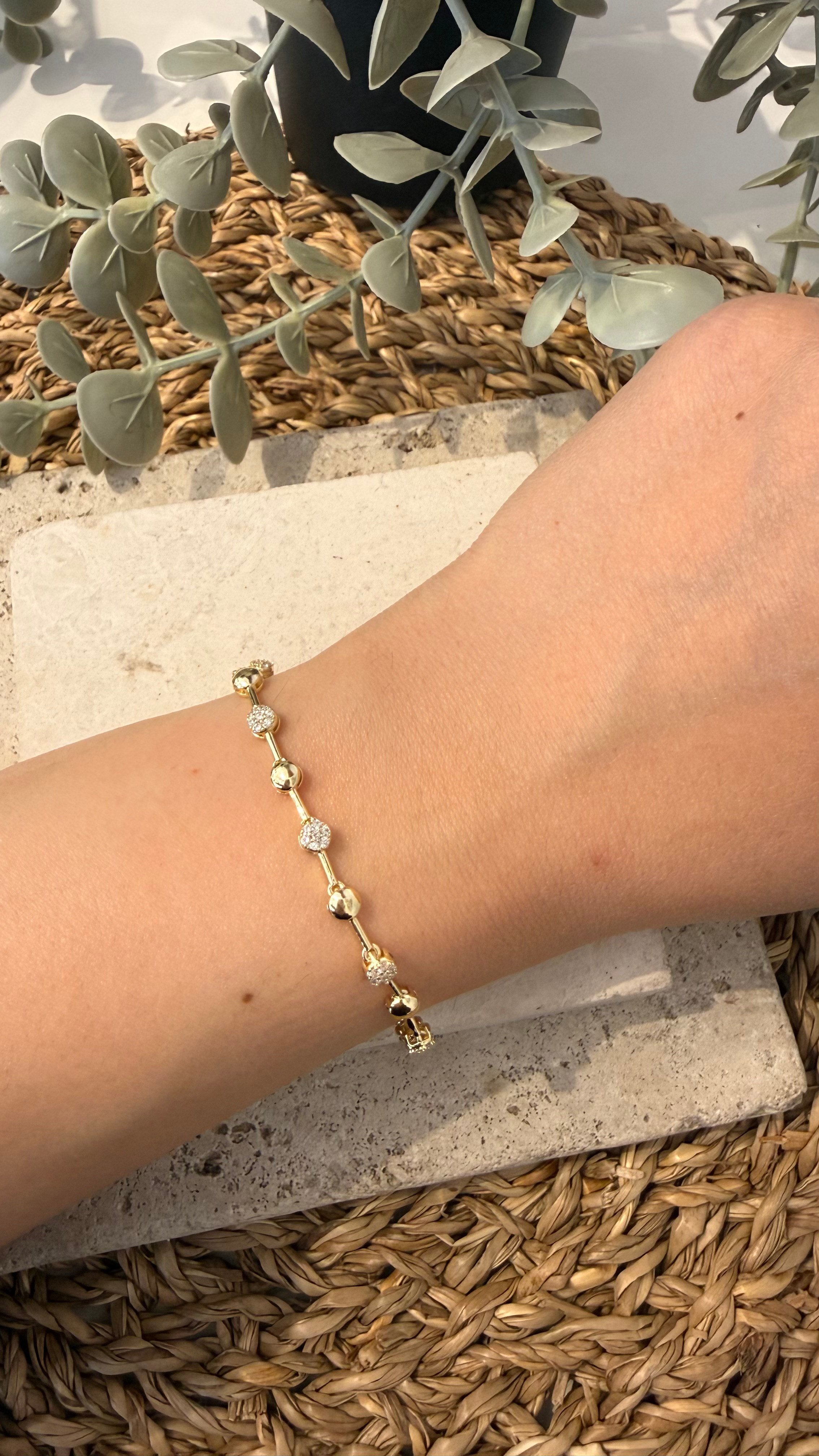 Cm Jewel İthal Gold Renk Bileklik