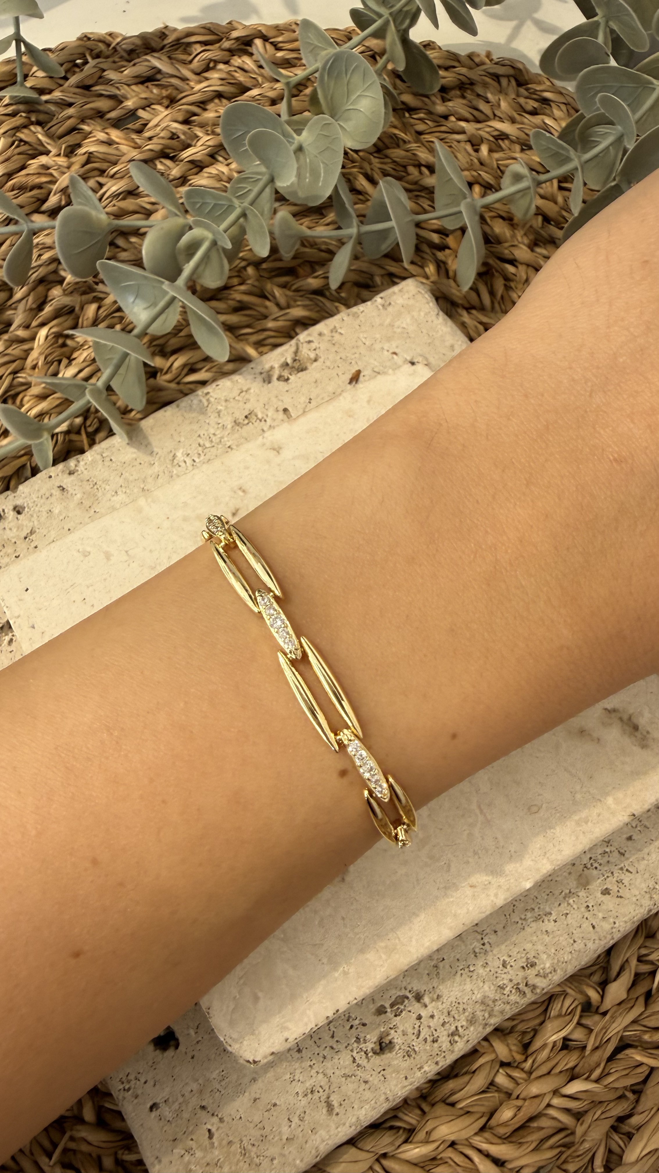 Cm Jewel İthal Gold Renk Bileklik
