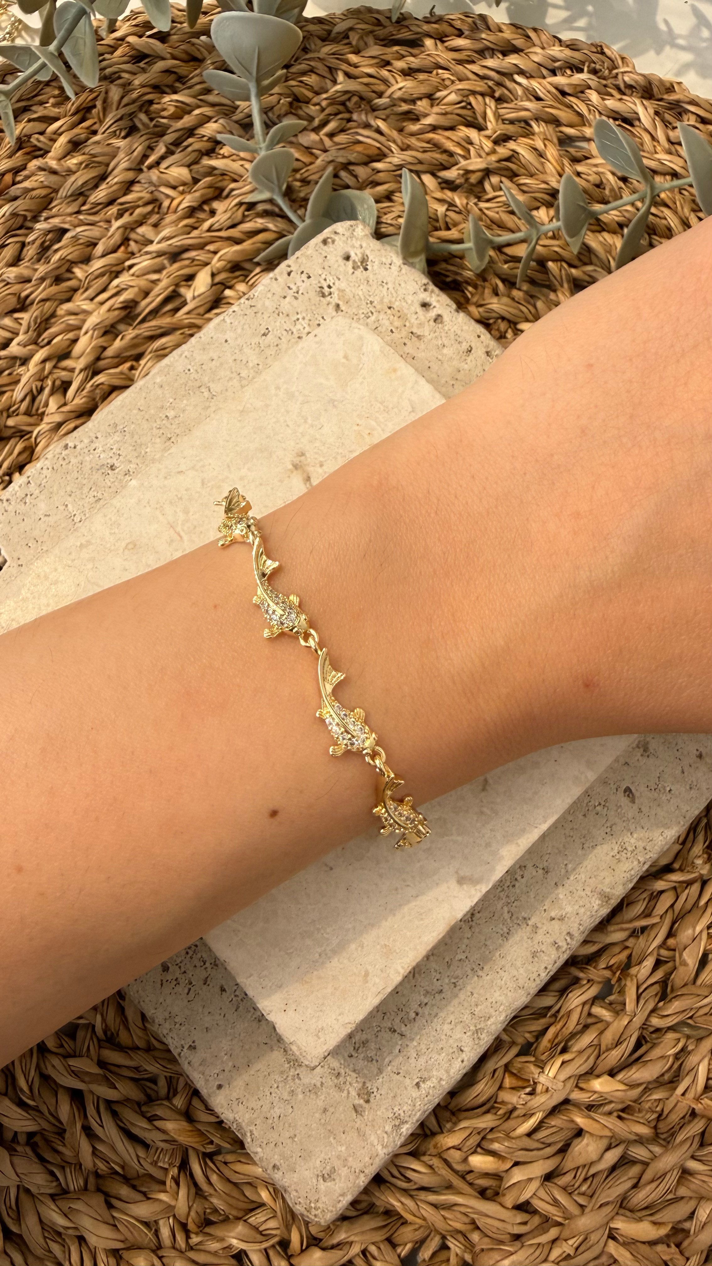 Cm Jewel İthal Gold Renk Bileklik