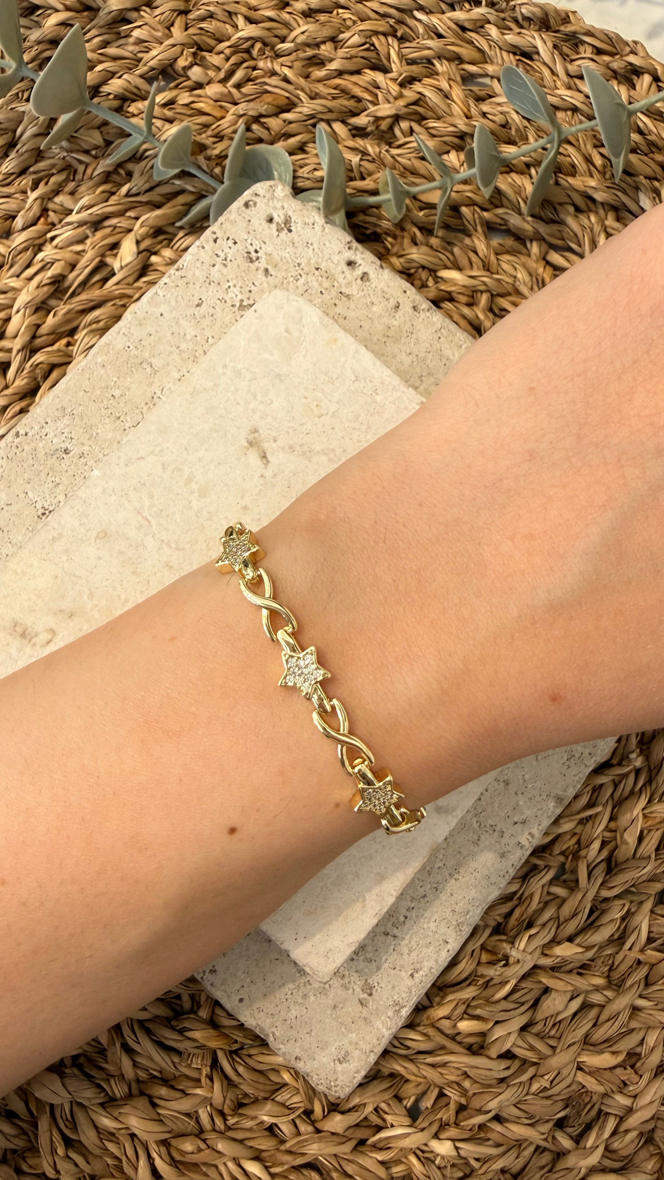 Cm Jewel İthal Gold Renk Bileklik