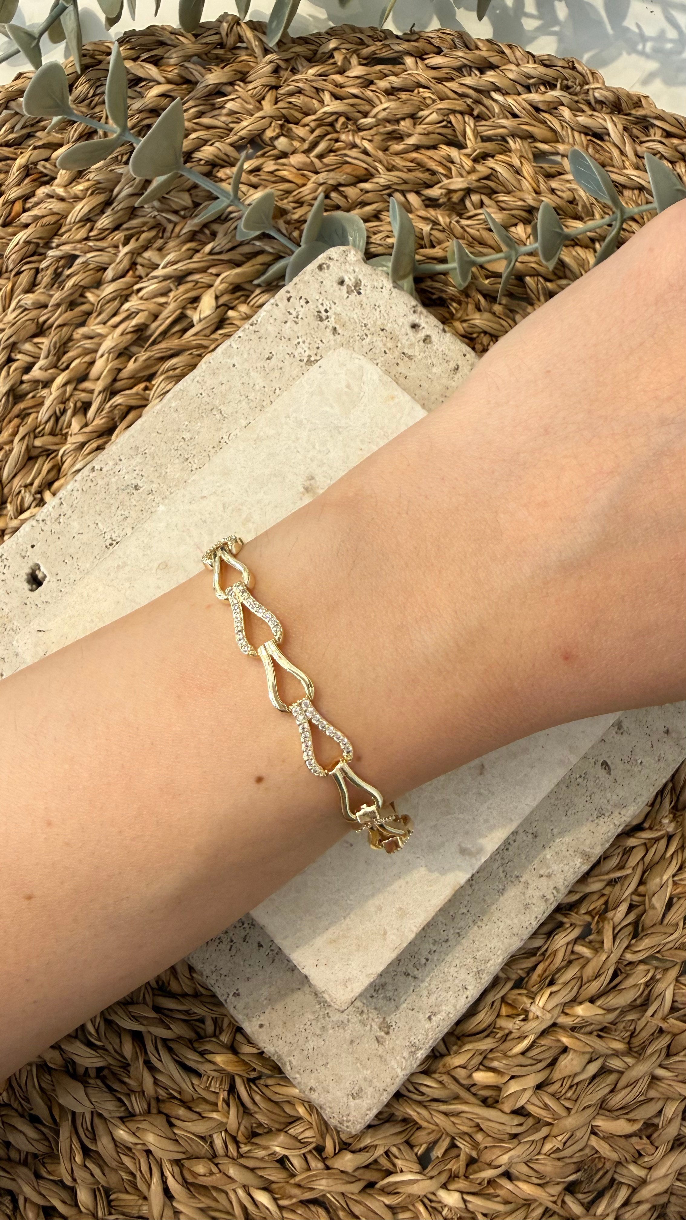 Cm Jewel İthal Gold Renk Bileklik